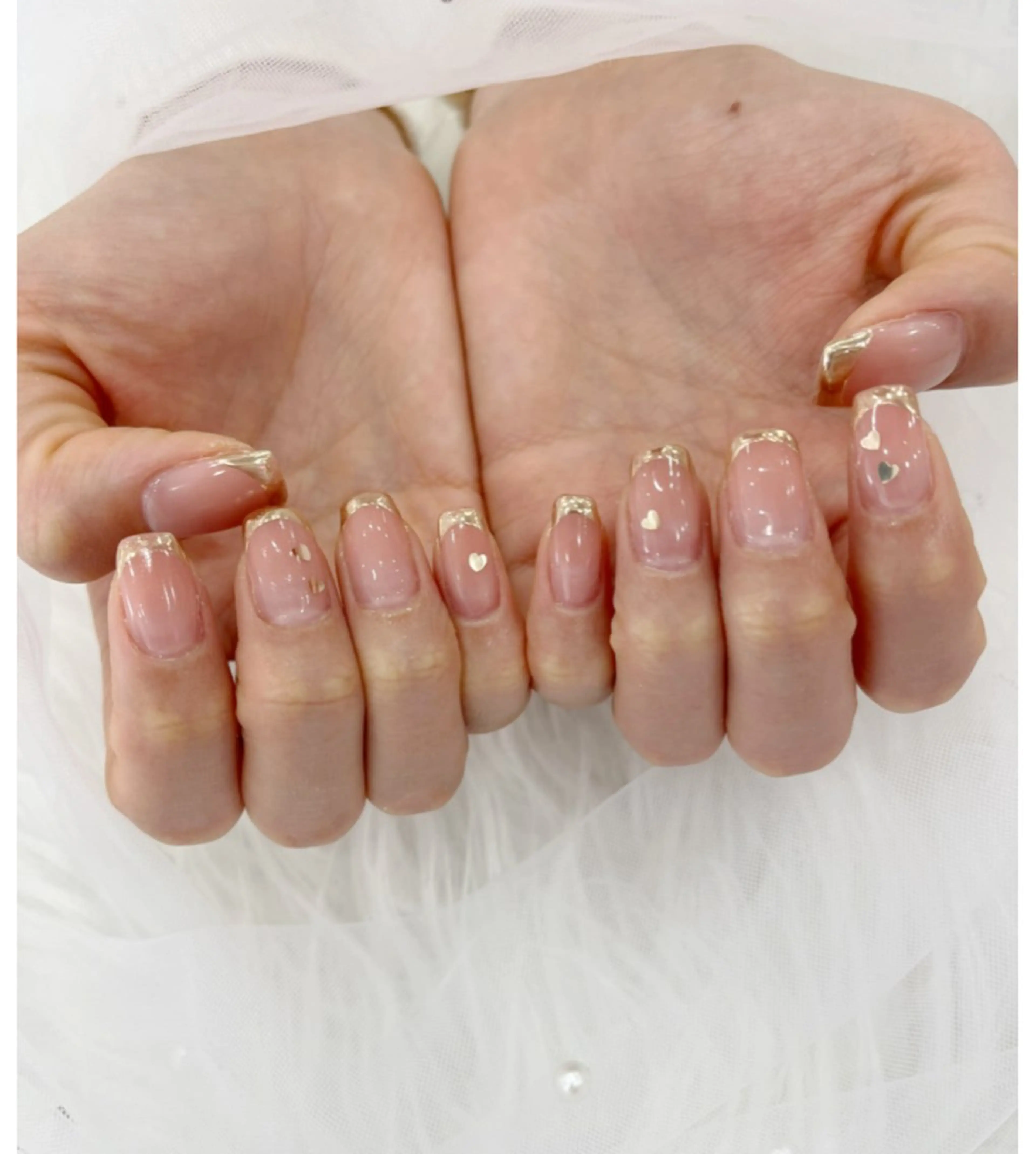 ネイル 長さ出し フットネイル ジェルネイル 韓国ネイル マグネットネイル #Amin nail salonのネイルデザイン