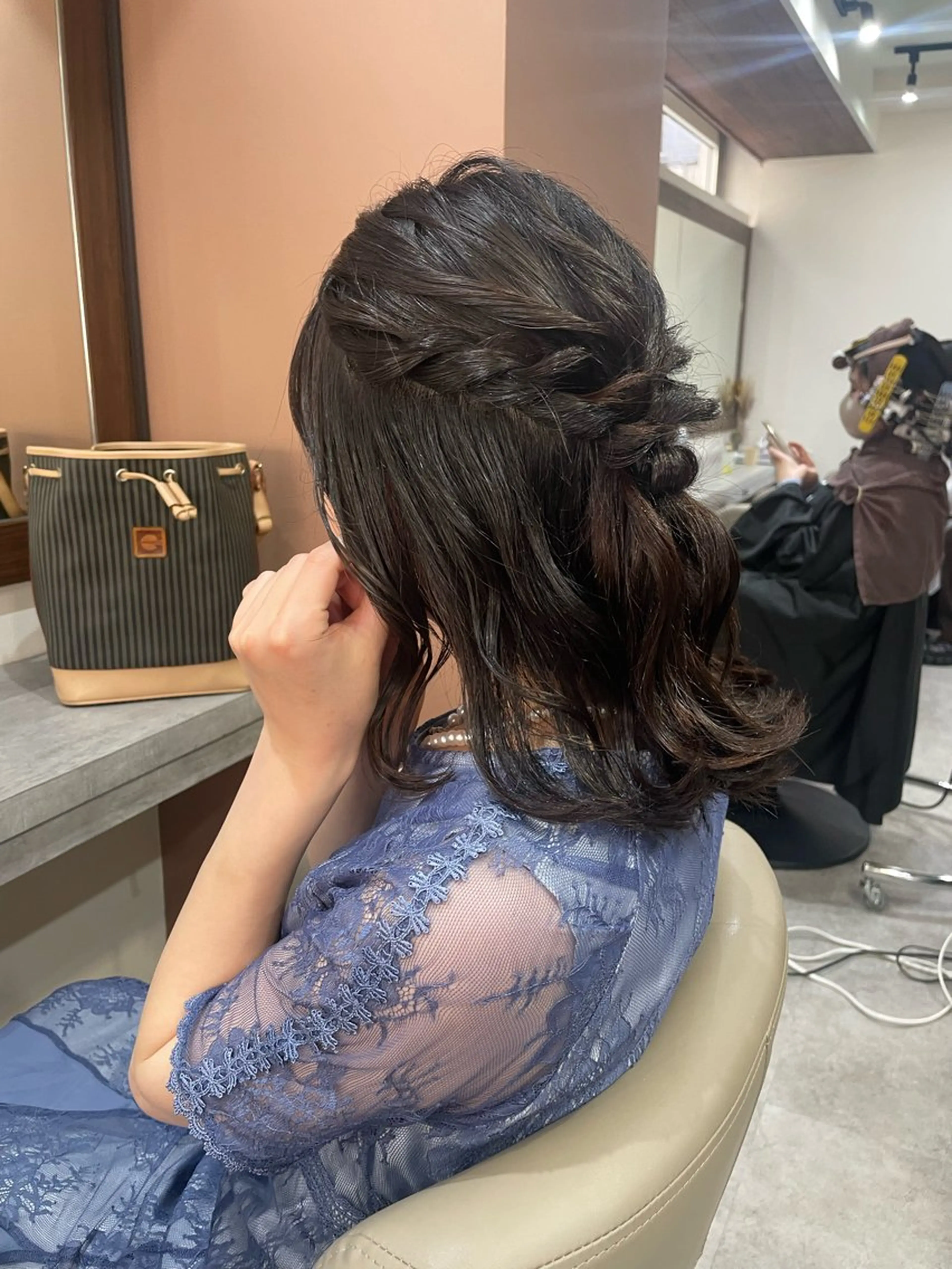 ミディアム ヘアセット 韓国風パーマ/ヘア セット/店長みづきのヘアスタイル