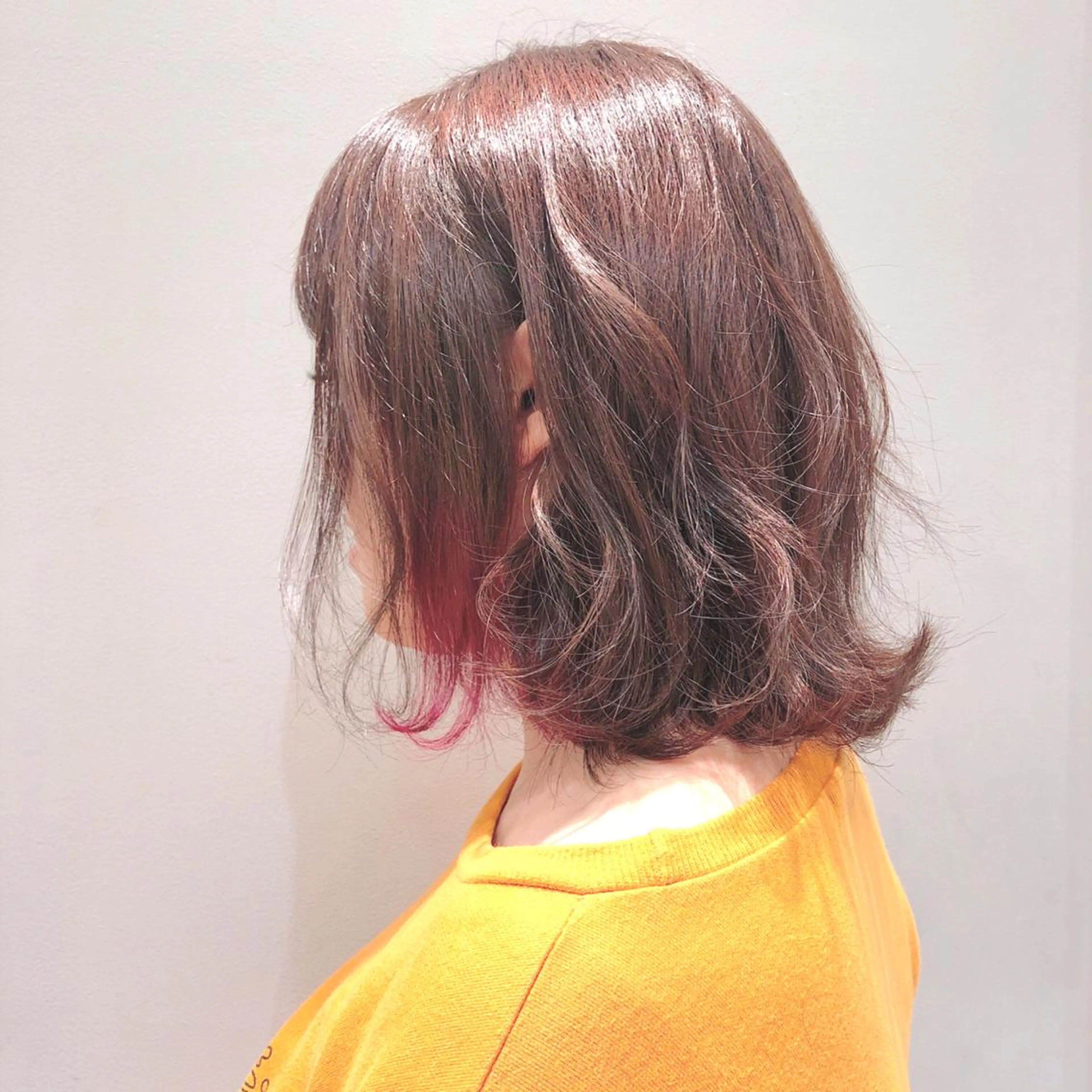 ミディアム ヘアカラー トリートメント 似合わせ艶髪カラー ❤️ハダユミのヘアスタイル