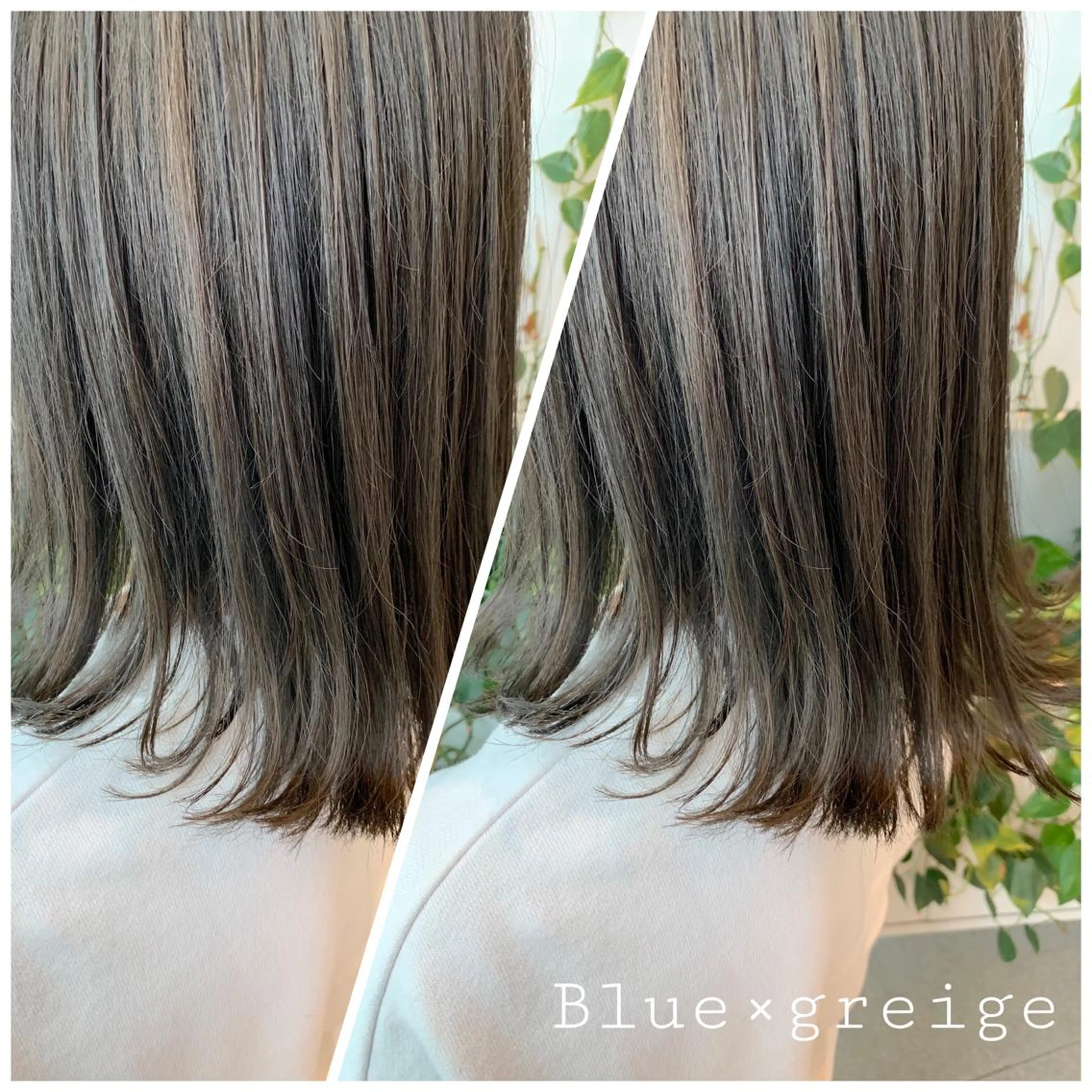 ミディアム カラー ブルーカラー グレージュ ヘアカラー トリートメント 東北No.1完全個室 💐梶谷社長のヘアスタイル