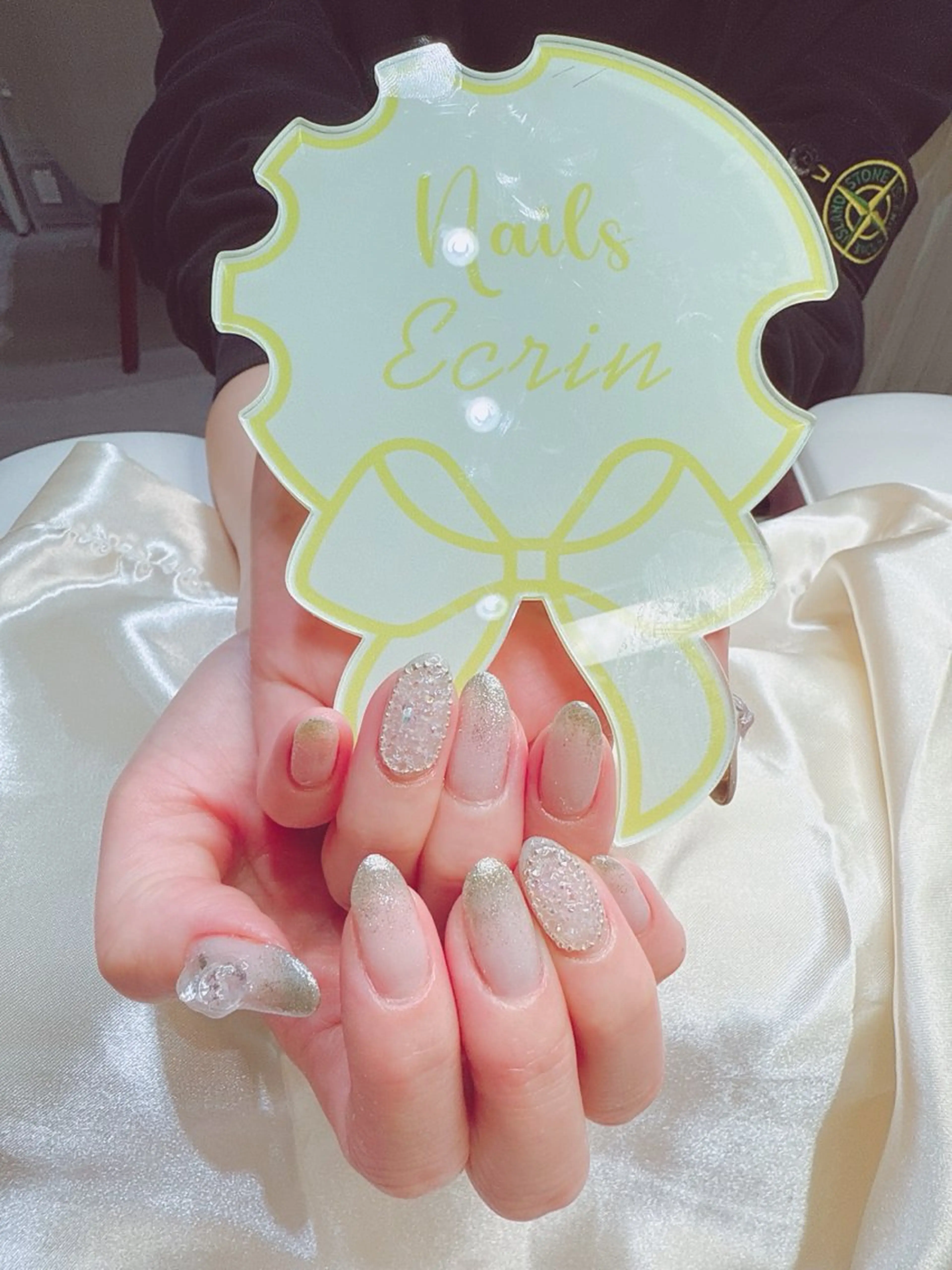 ネイル アートネイル オーロラネイル クリアネイル グラデーション キラキラネイル NailSalon✨ Écrinエクランのネイルデザイン