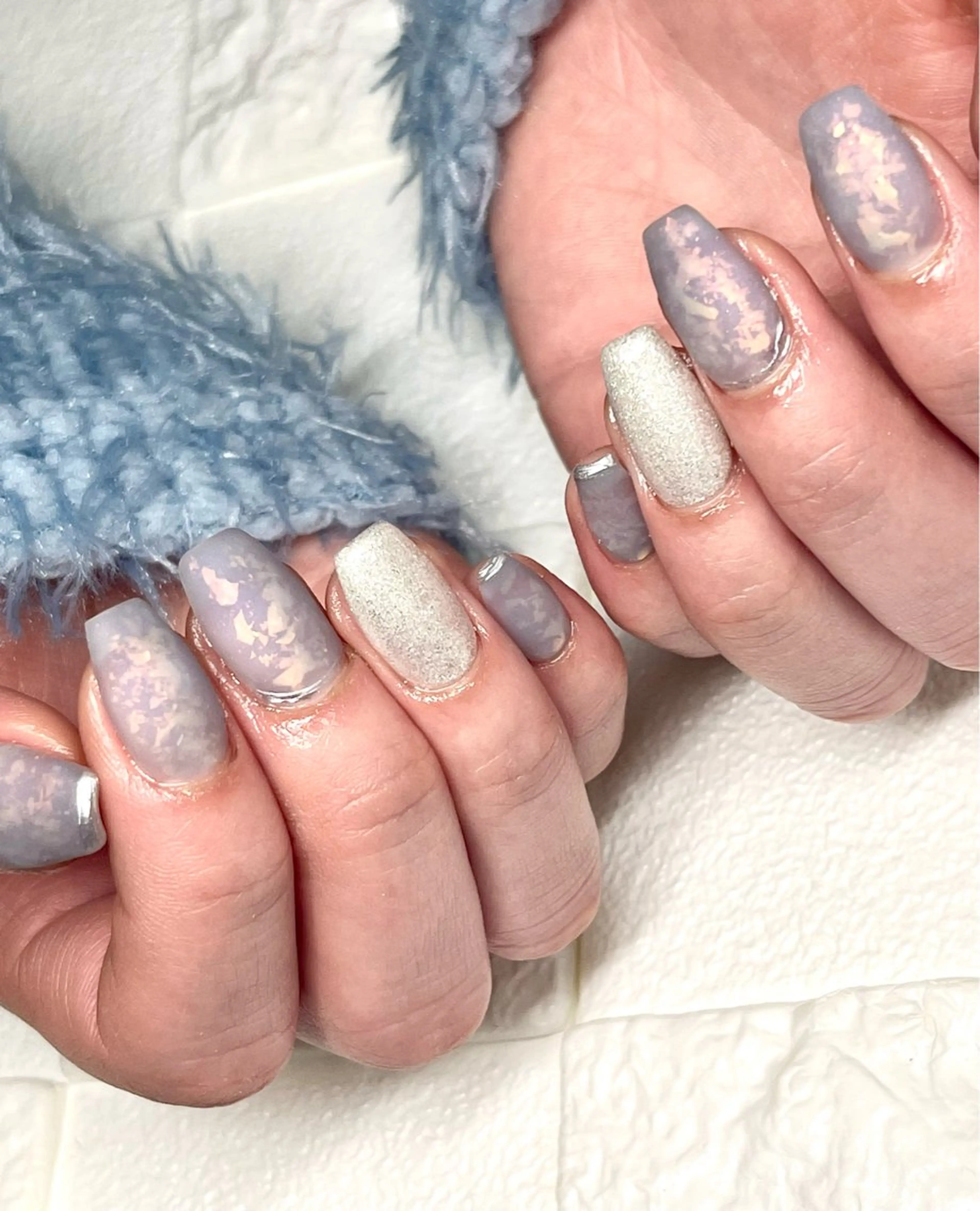 ネイル マットネイル ハンドネイル まり りぃ〜んのネイルデザイン