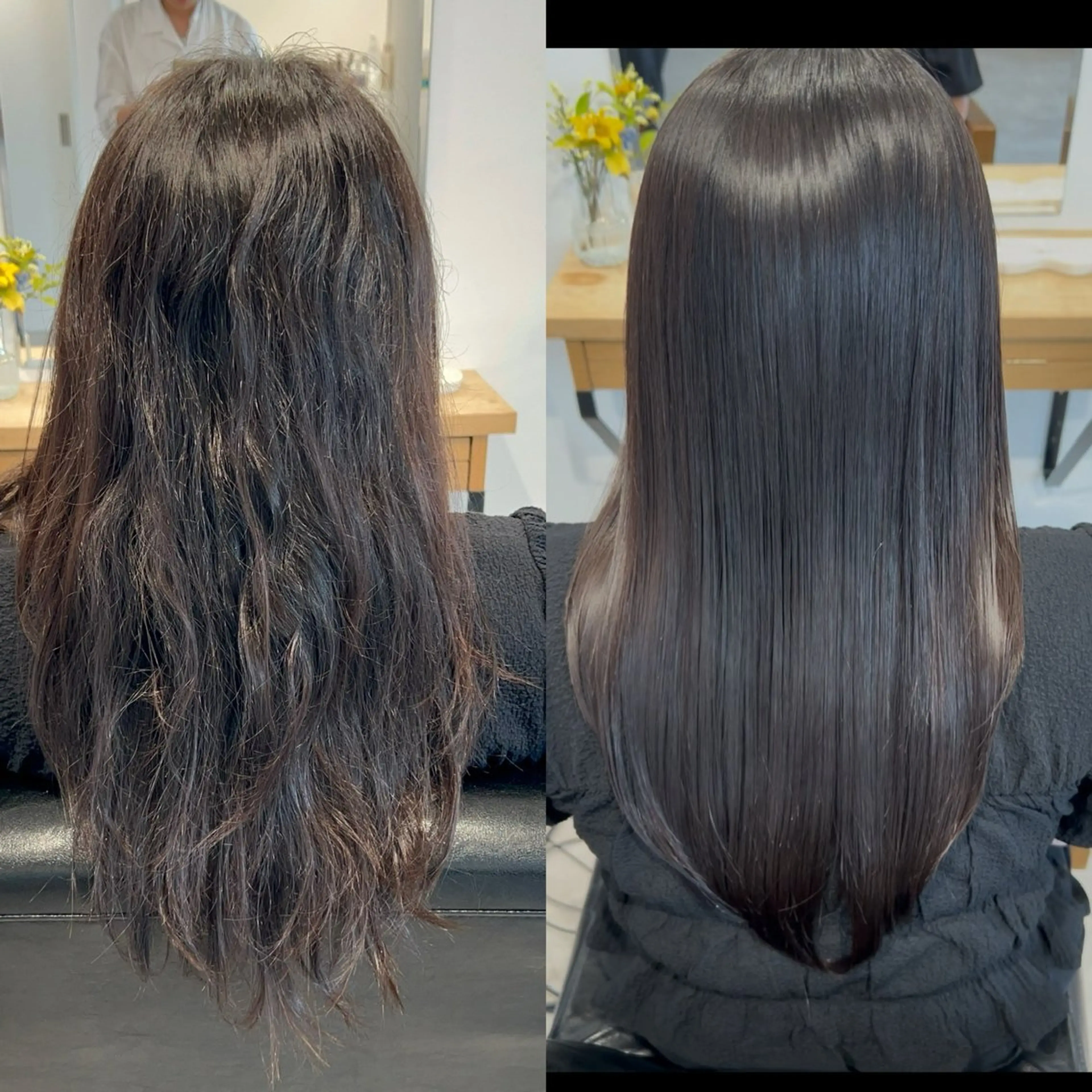 ロング 髪質改善 縮毛矯正 リベイルけんた モデル募集のヘアスタイル