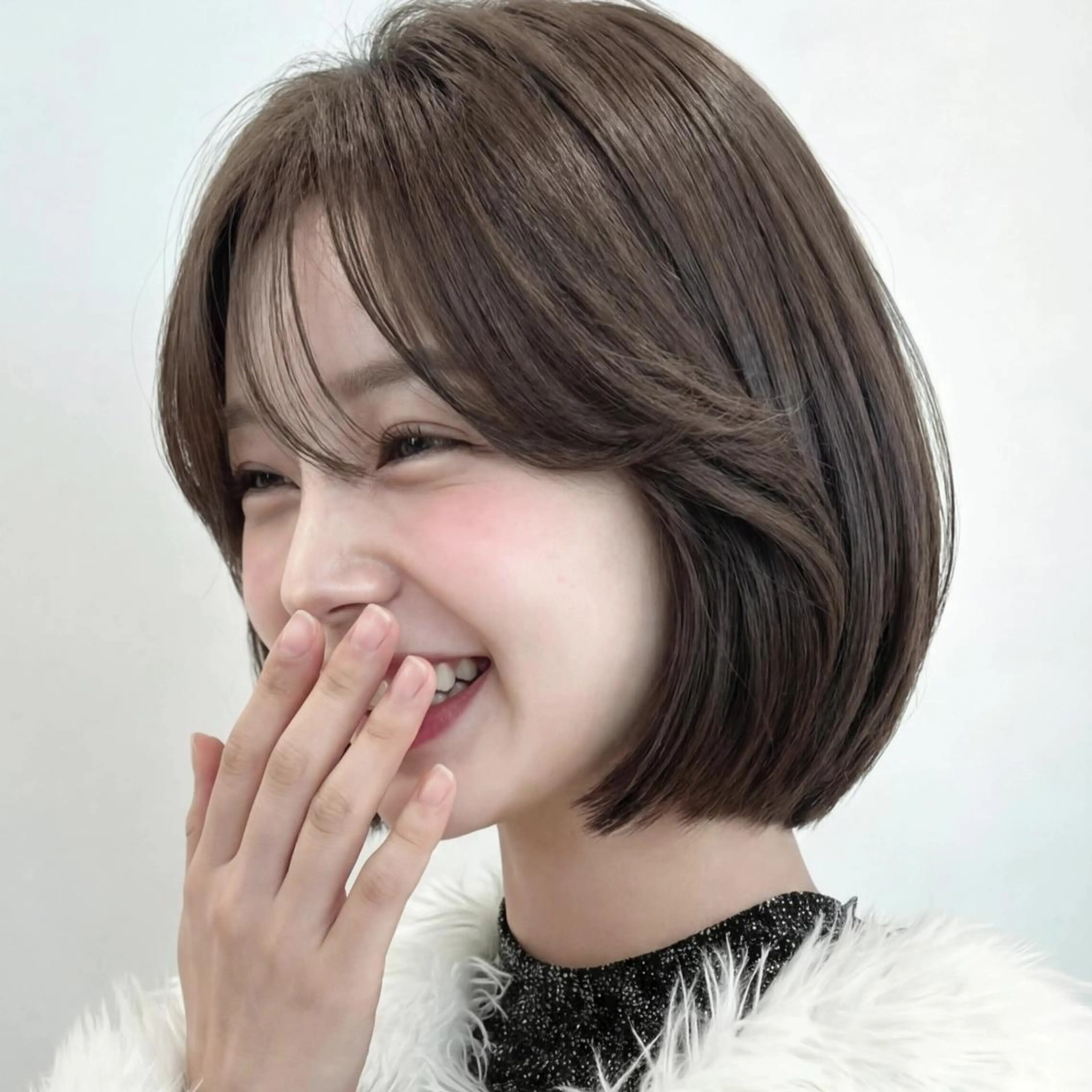 ショート レイヤーカット／韓国 🤎きのした いちかのヘアスタイル