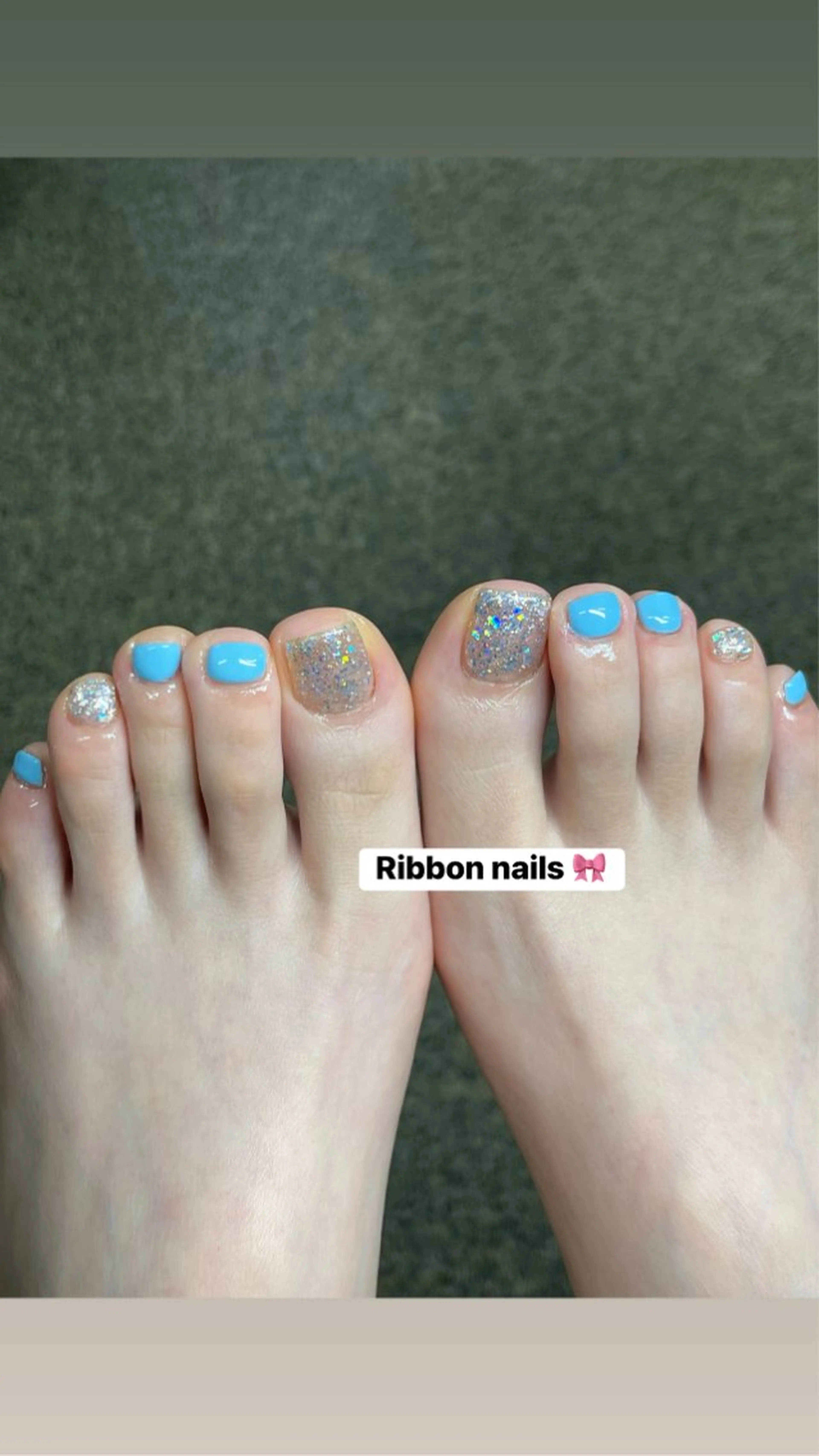 フット👣🦶ワンカラー　🎀💕(2お色🩷　ラメもいい)の写真