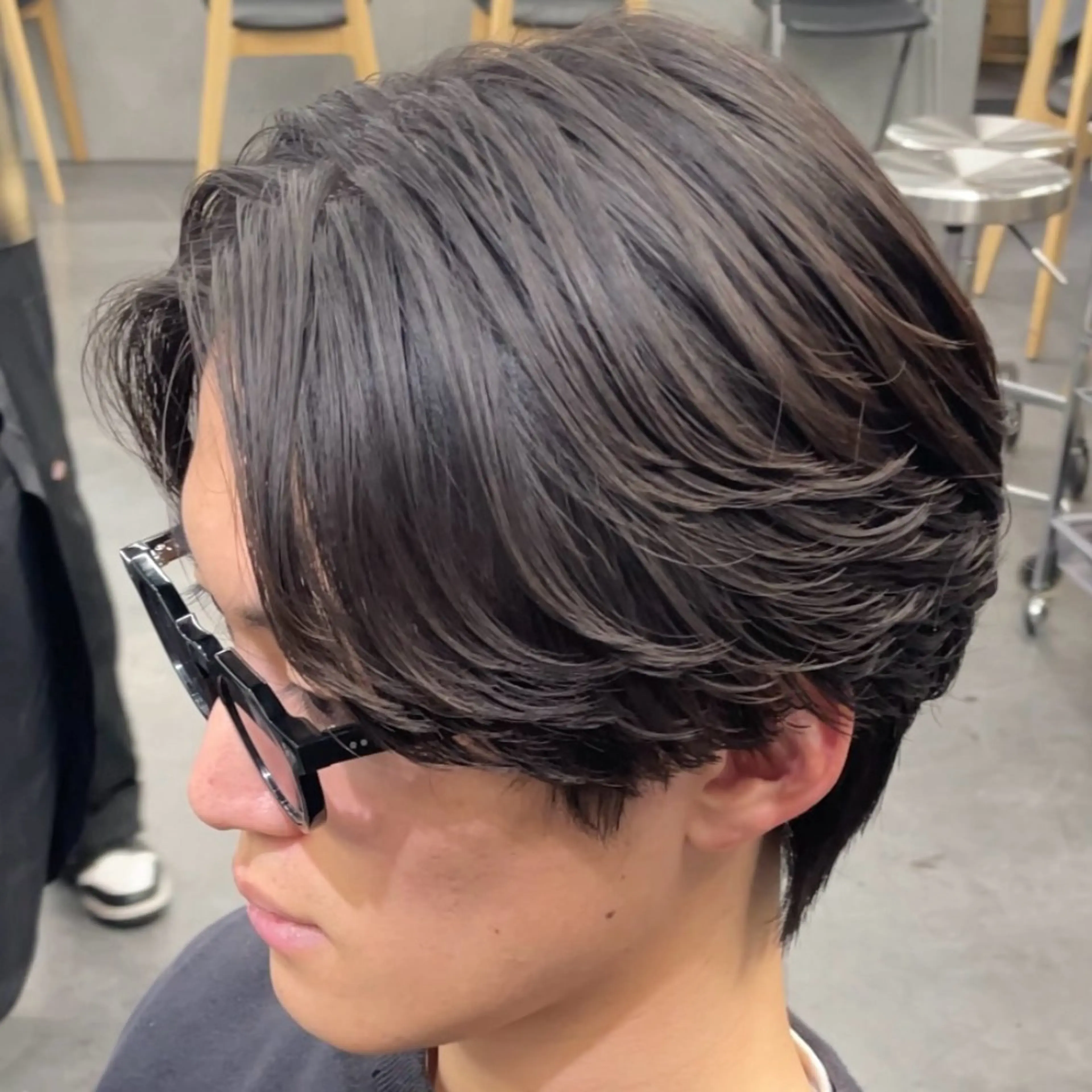 ミディアム パーマ ヘアアレンジ メンズ カット パーマ fifth Tokyo所属・fifth 石川 凪のヘアスタイル