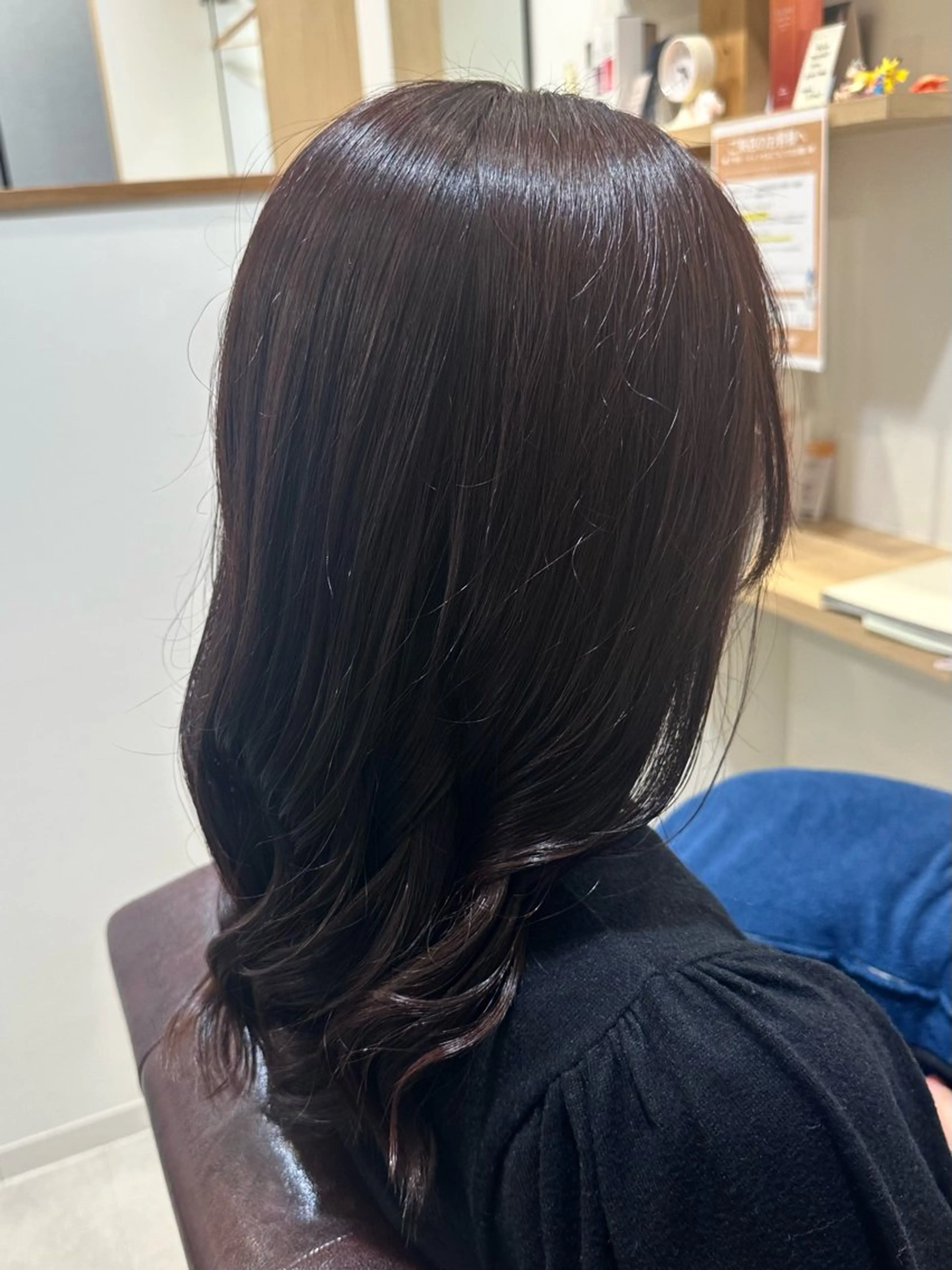 ミディアム カラー ボルドーカラー ヘアカラー Truth上谷綾子/ 名古屋市北区/黒川駅のヘアスタイル