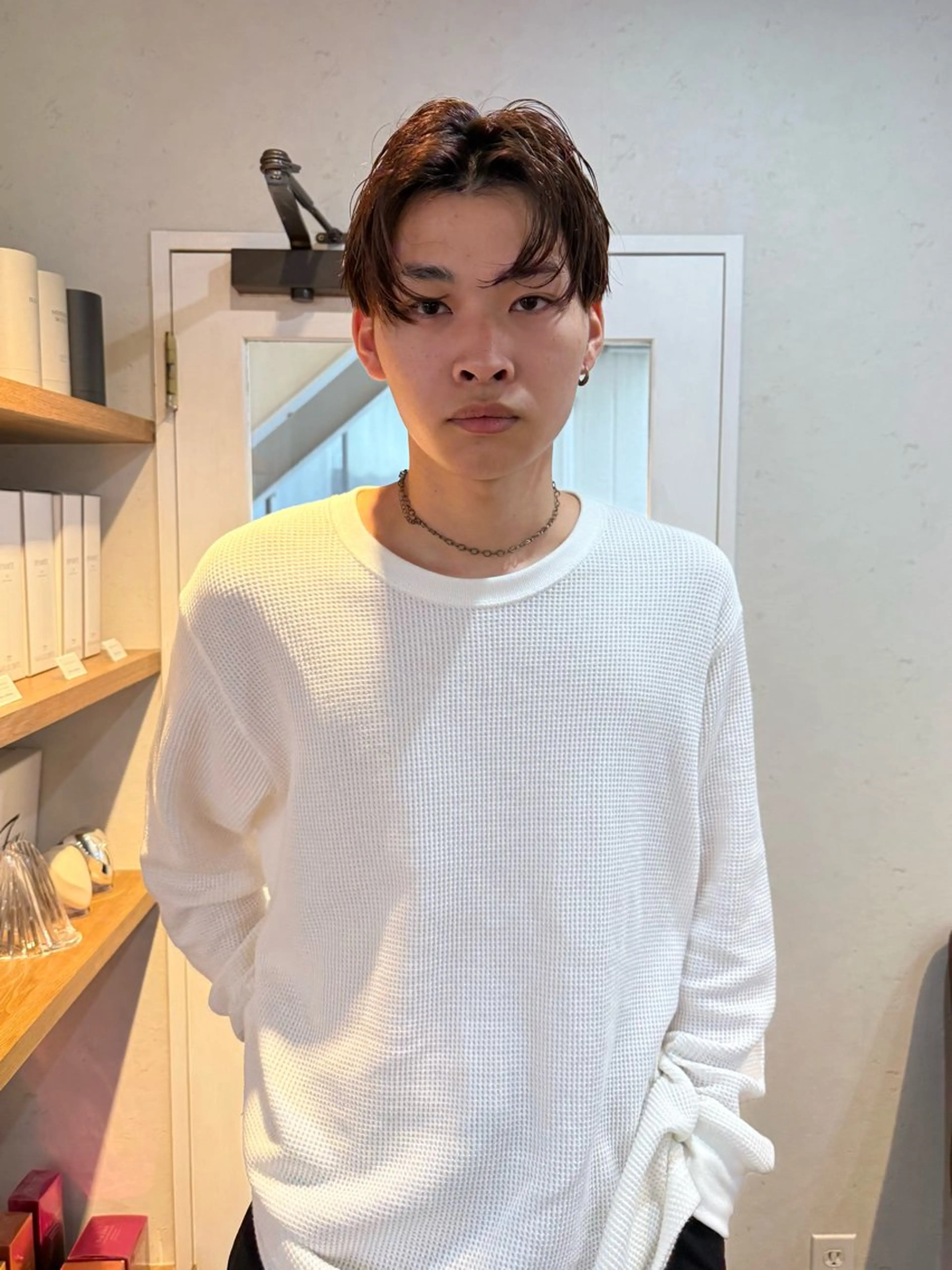 メンズ センターパート 高田 翔平のヘアスタイル