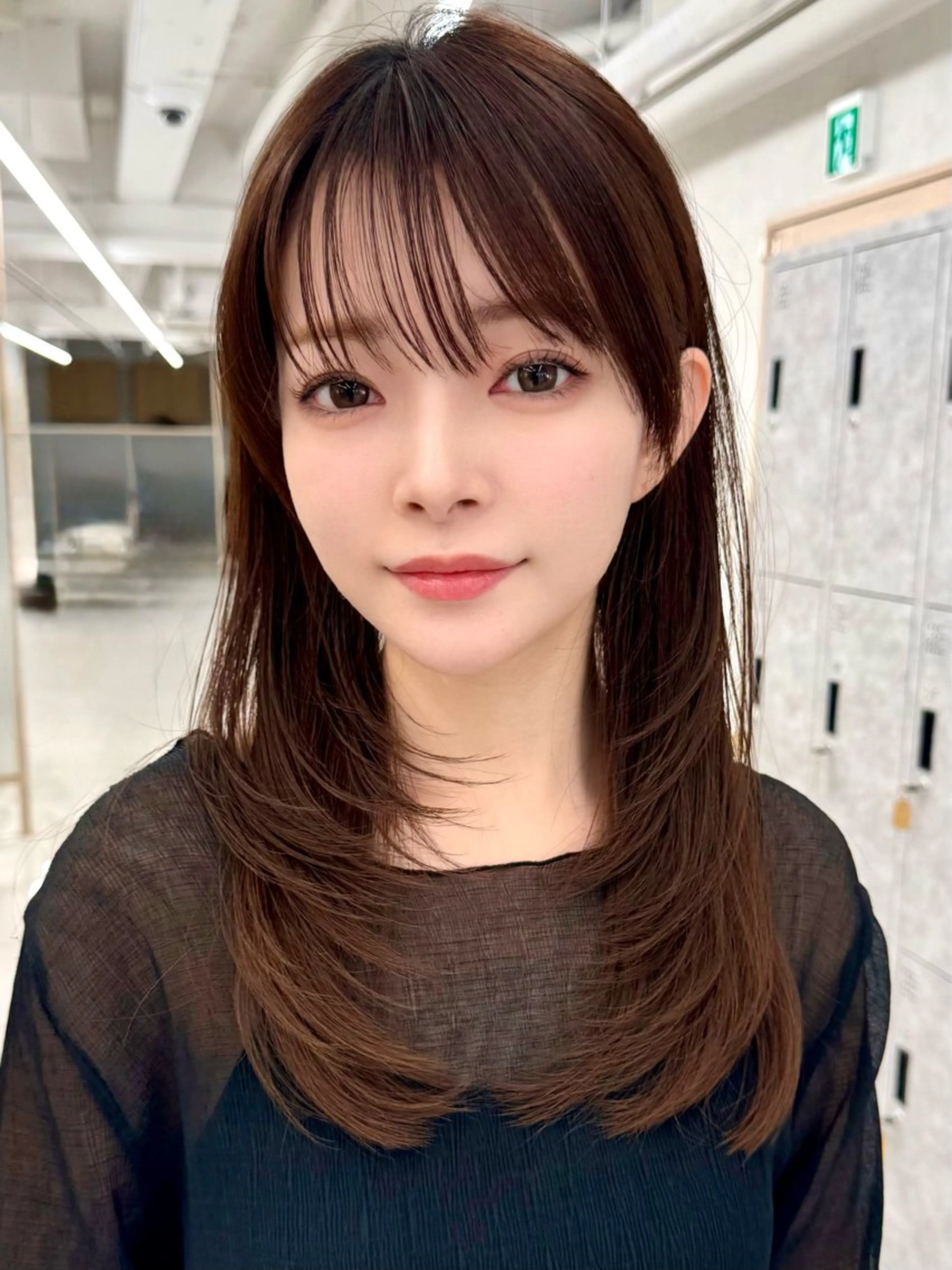 ロング 韓国風ヘア レイヤーカット 三鷹で1番ショート ボブをカットする新谷のヘアスタイル