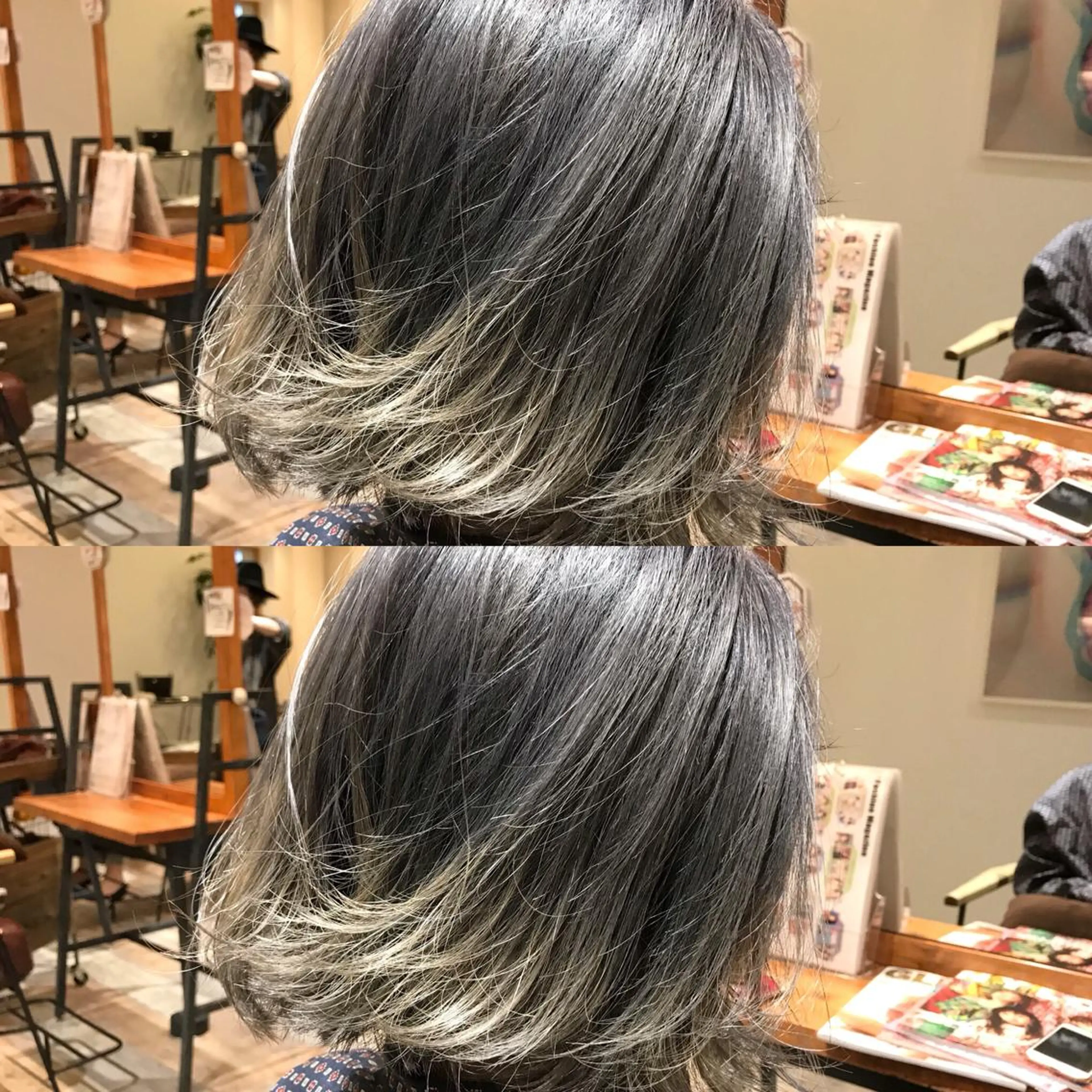 ショート カラー シールエクステ⭐️ オオミタクヤのヘアスタイル