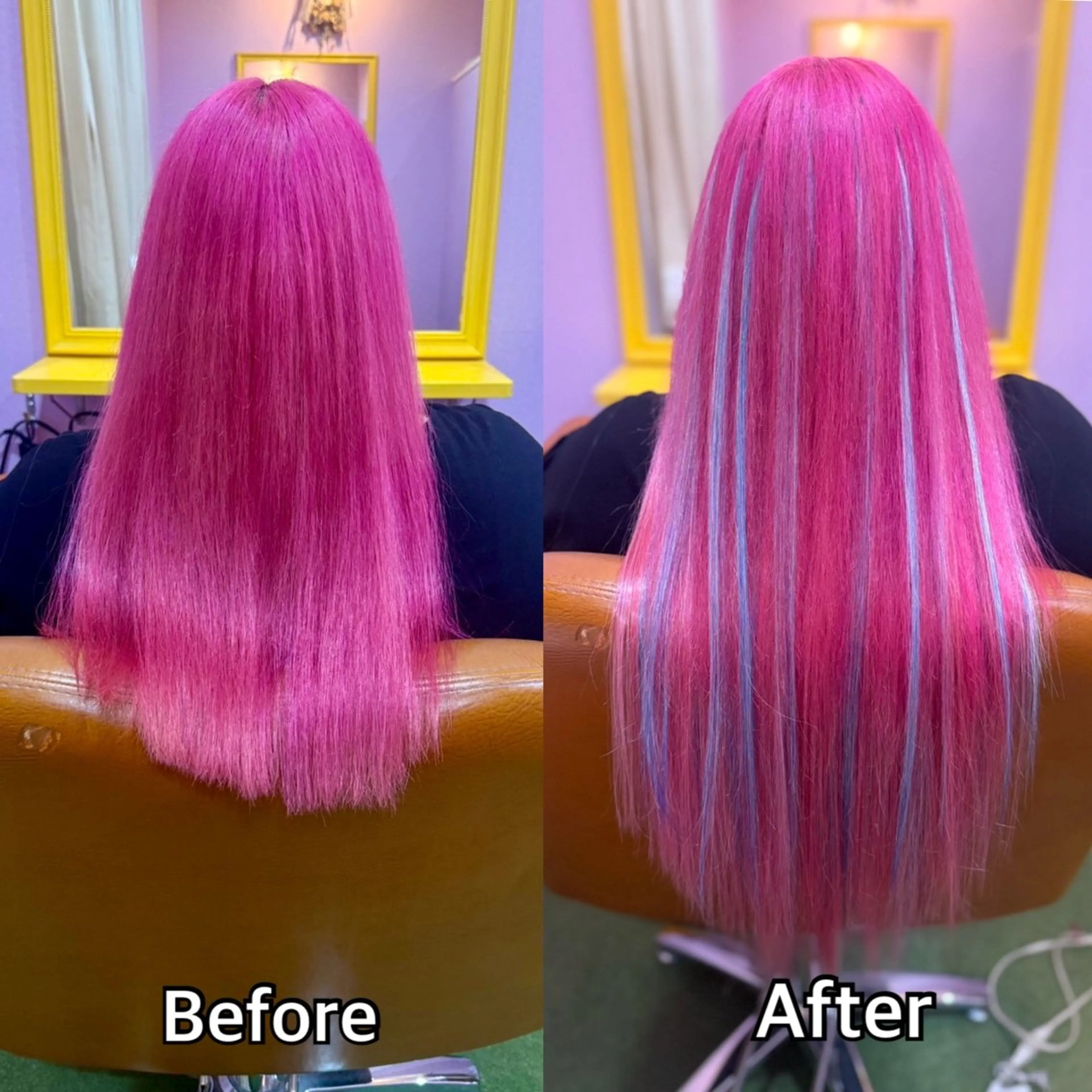 ロング エクステ シール＋ちび編み込み エクステ梅田🐨のヘアスタイル