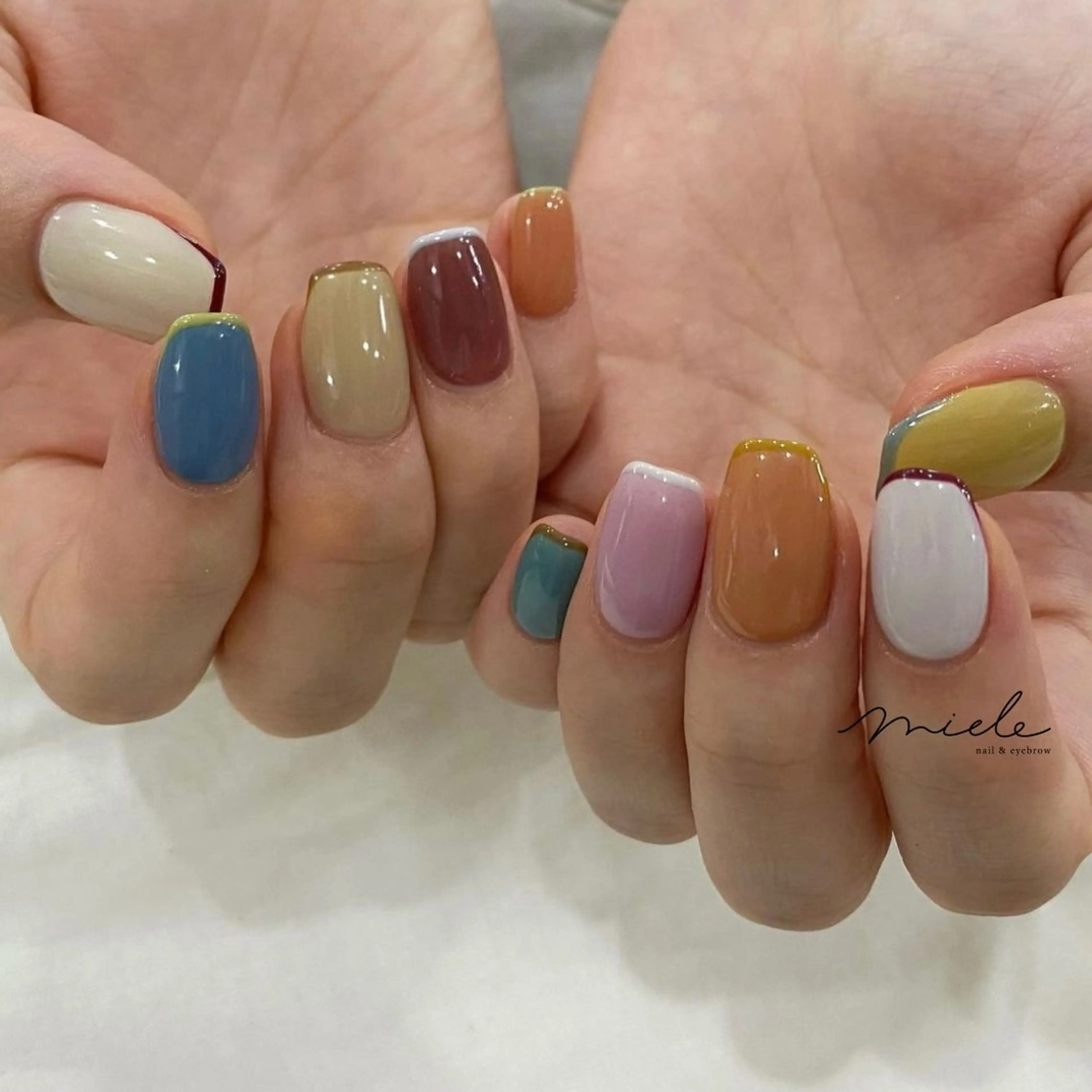 ネイル ハンドネイル miele【ミエレ】 海外シンプルデザインのネイルデザイン