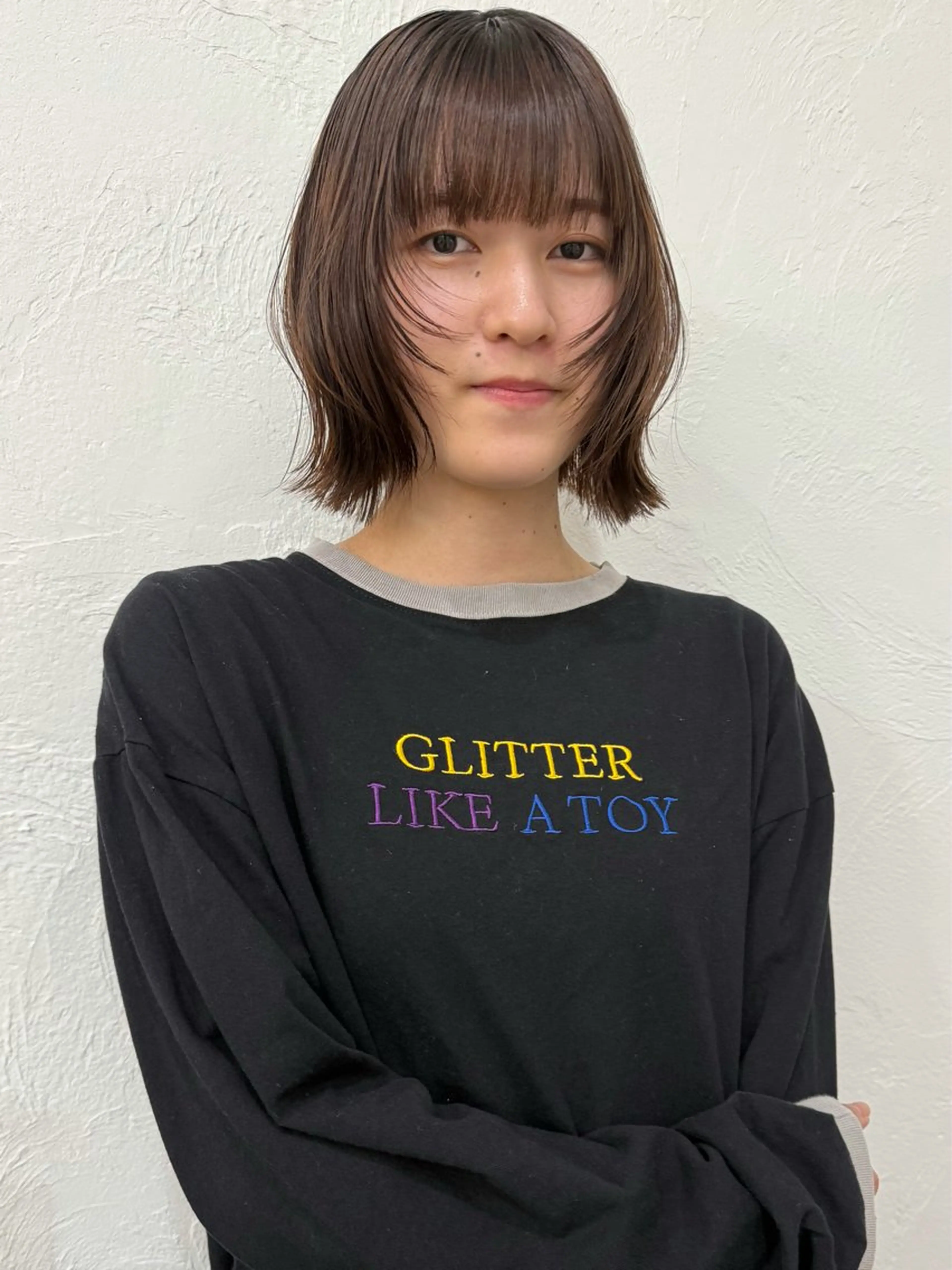 ショート ボブレイヤー ボブ レイヤーカット イシイ モエカのヘアスタイル