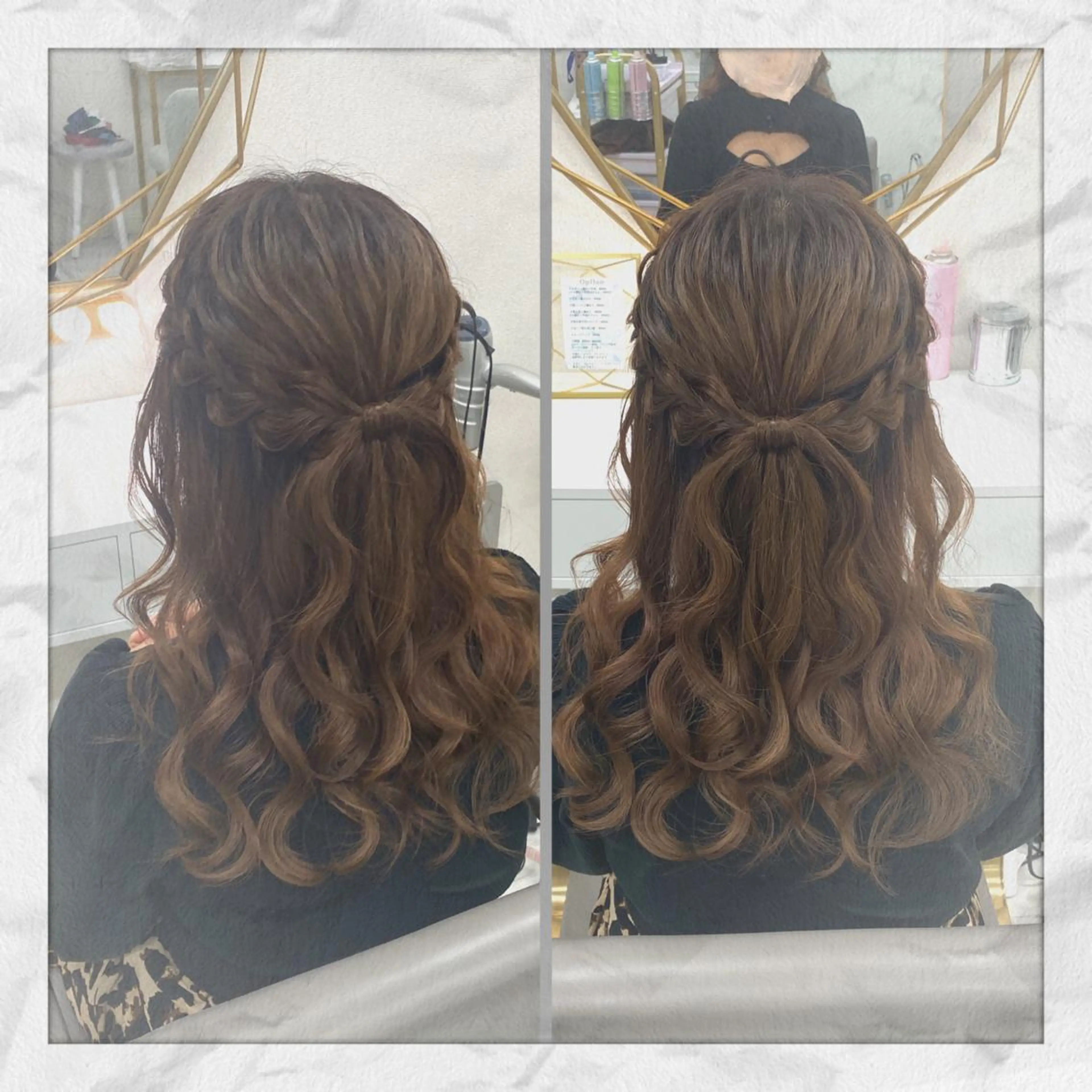 セミロング ヘアアレンジ ヘアセット ヘアセット/着付け 𓇼 松本 夏美𓇼のヘアスタイル