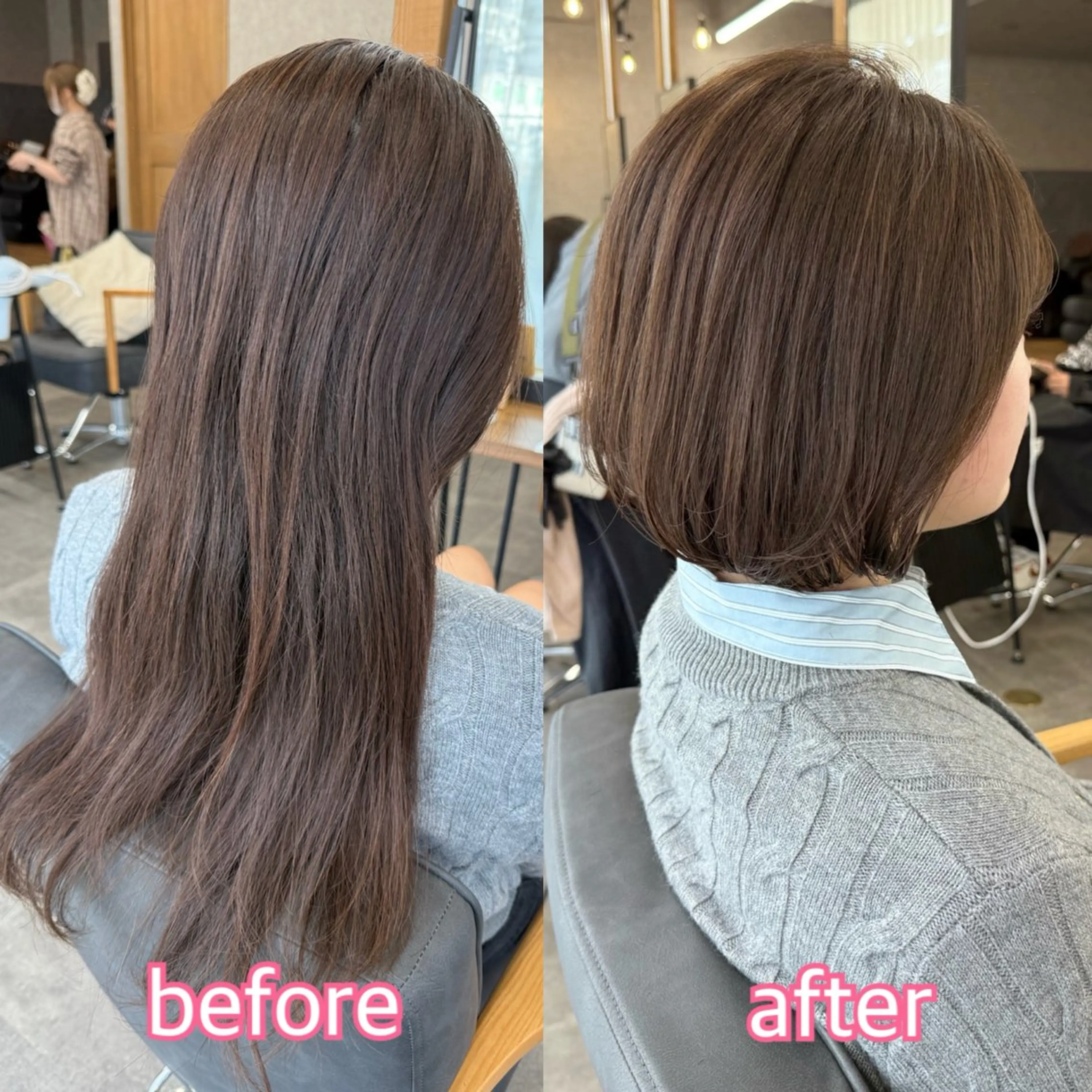 ミディアム ボブ カット トリートメント 似合わせボブ🎀🫧 千葉 優希のヘアスタイル