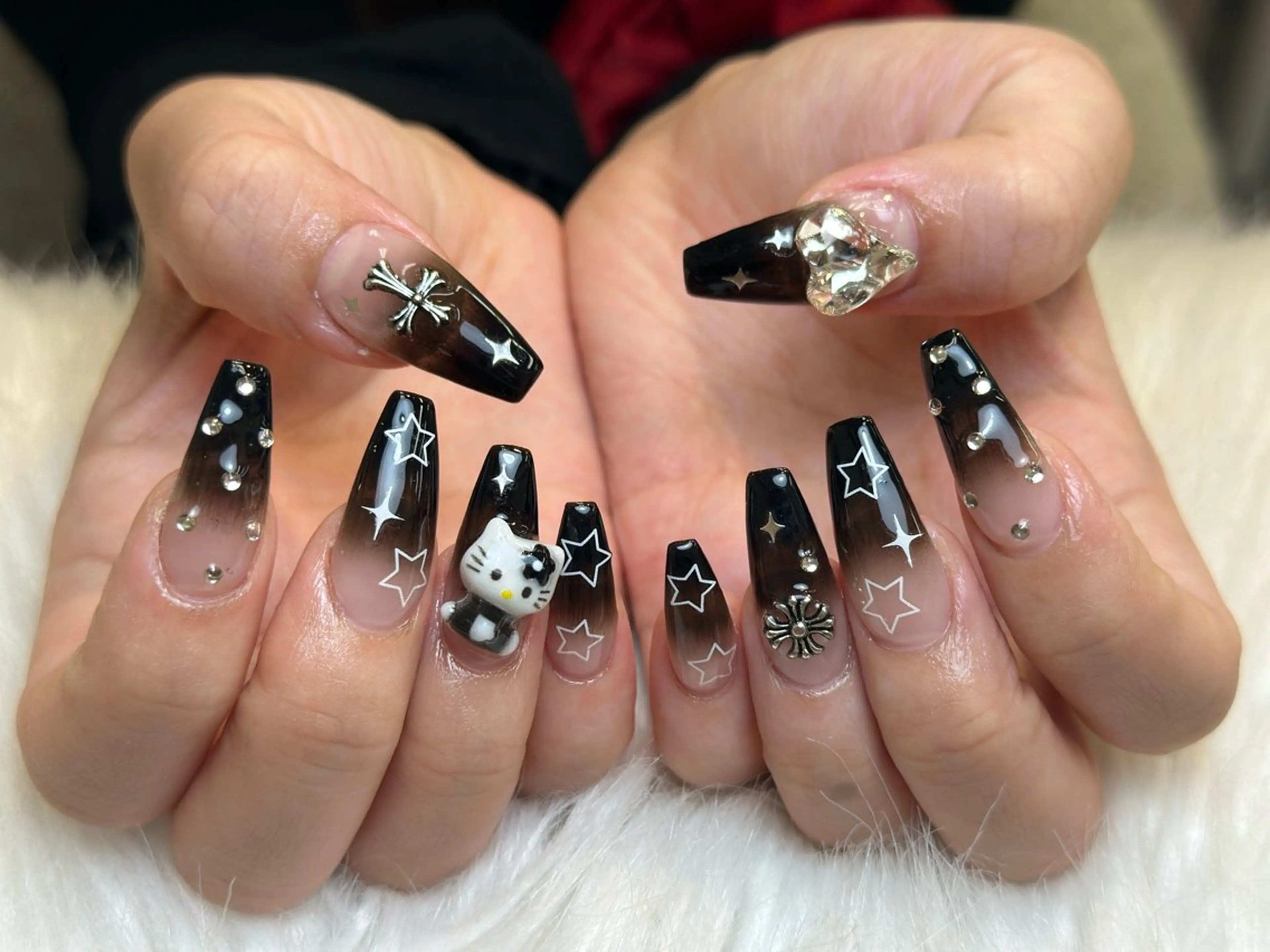 ネイル アートネイル ジェルネイル マグネットネイル ハンドネイル JennNail_ マオのネイルデザイン