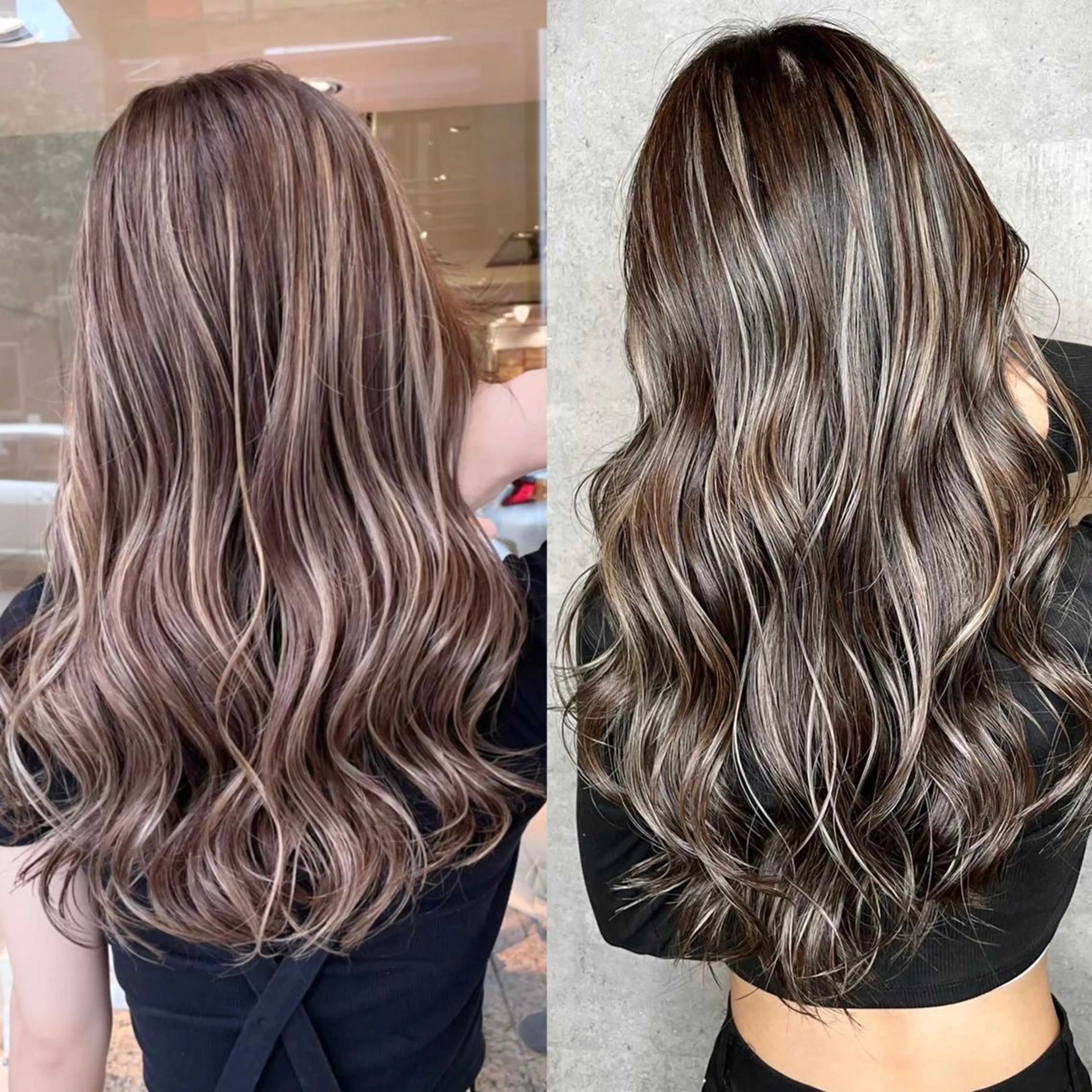 ロング 似合わせカット カット ヘアカラー ＿WHITE鳳店 アンダーバーホワイトのヘアスタイル