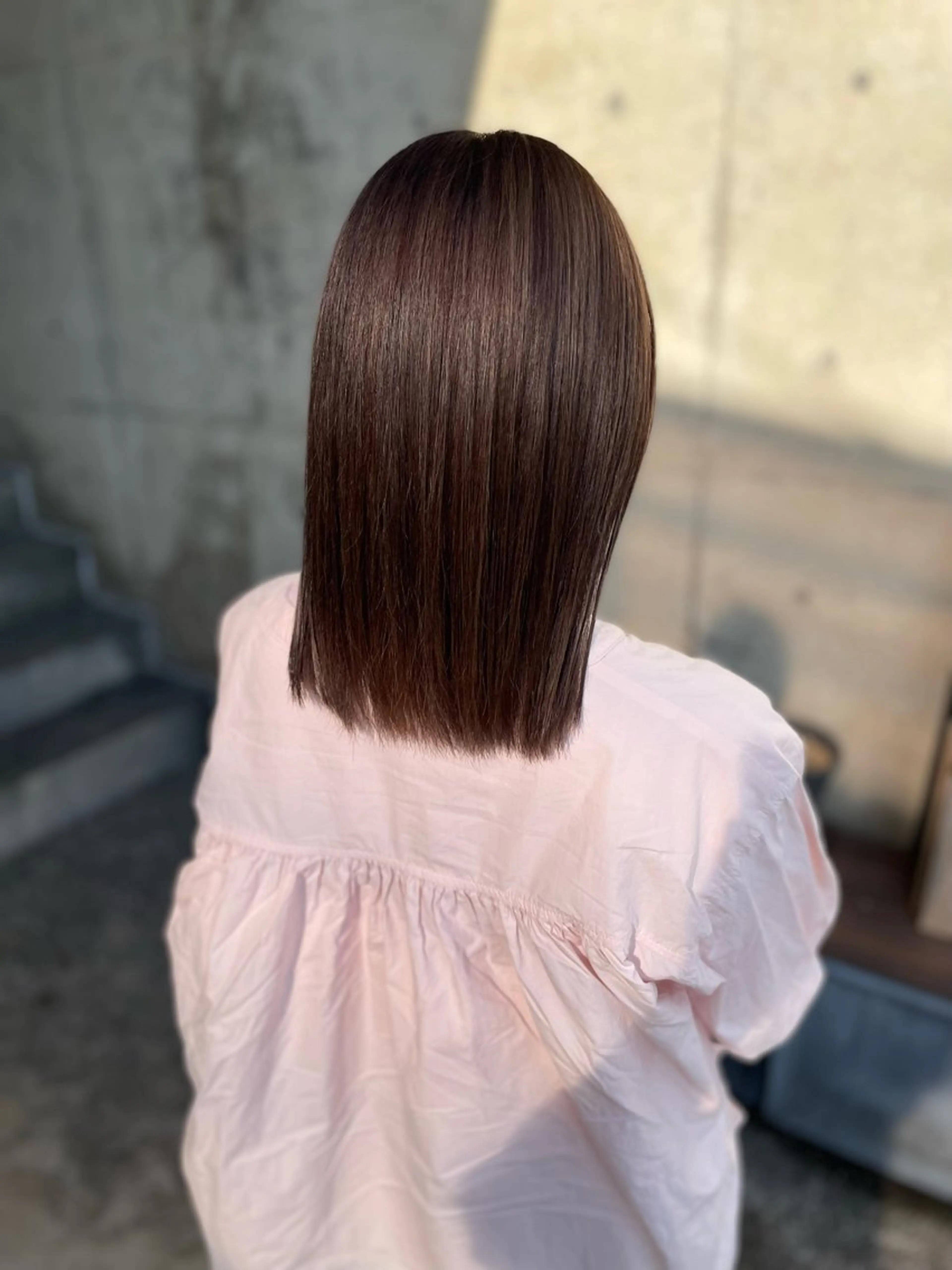ミディアム カラー 日高 香織のヘアスタイル