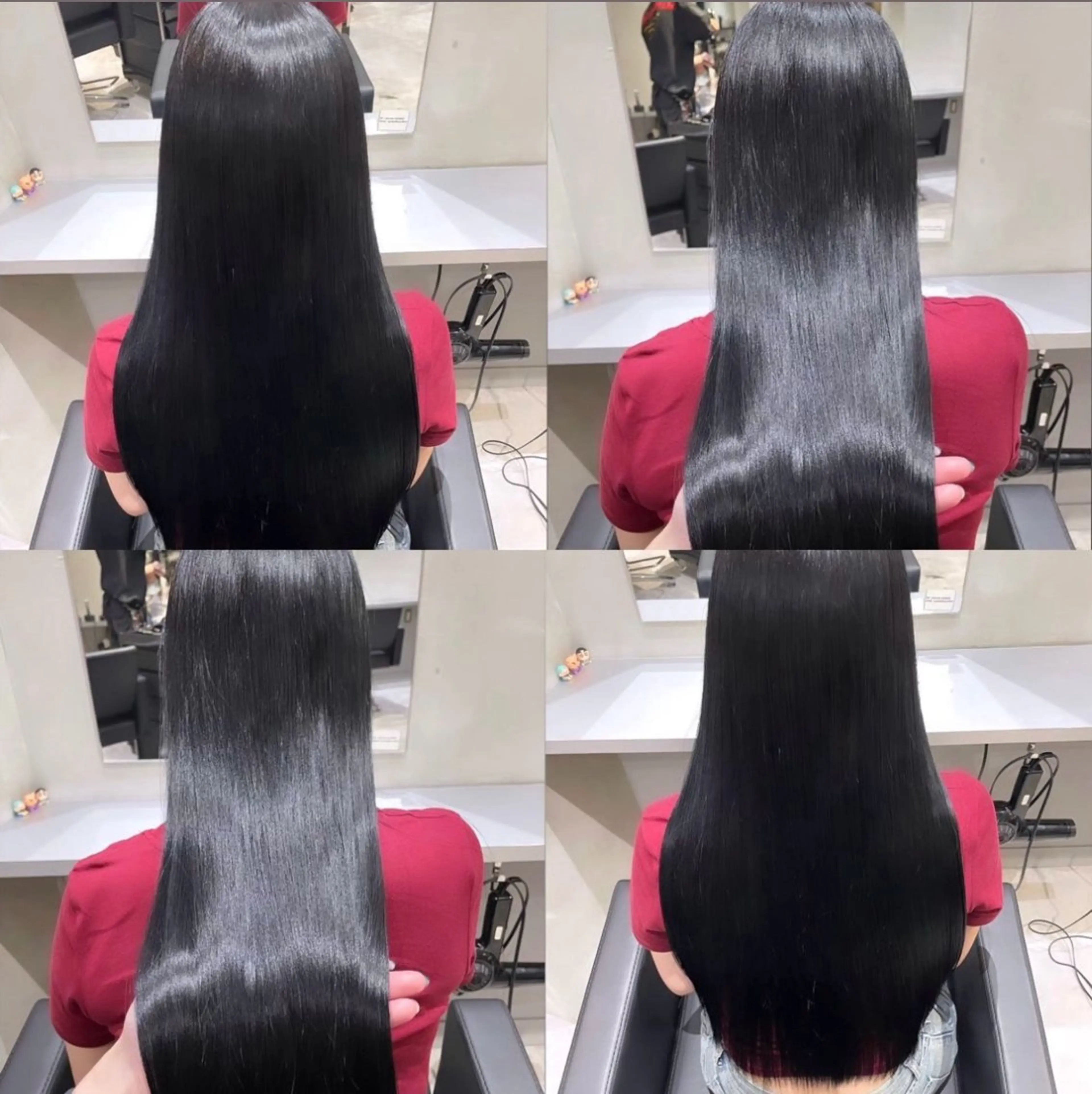 ロング ヘアカラー トリートメント 髪質改善 /絹髪🫧ゆたかのヘアスタイル