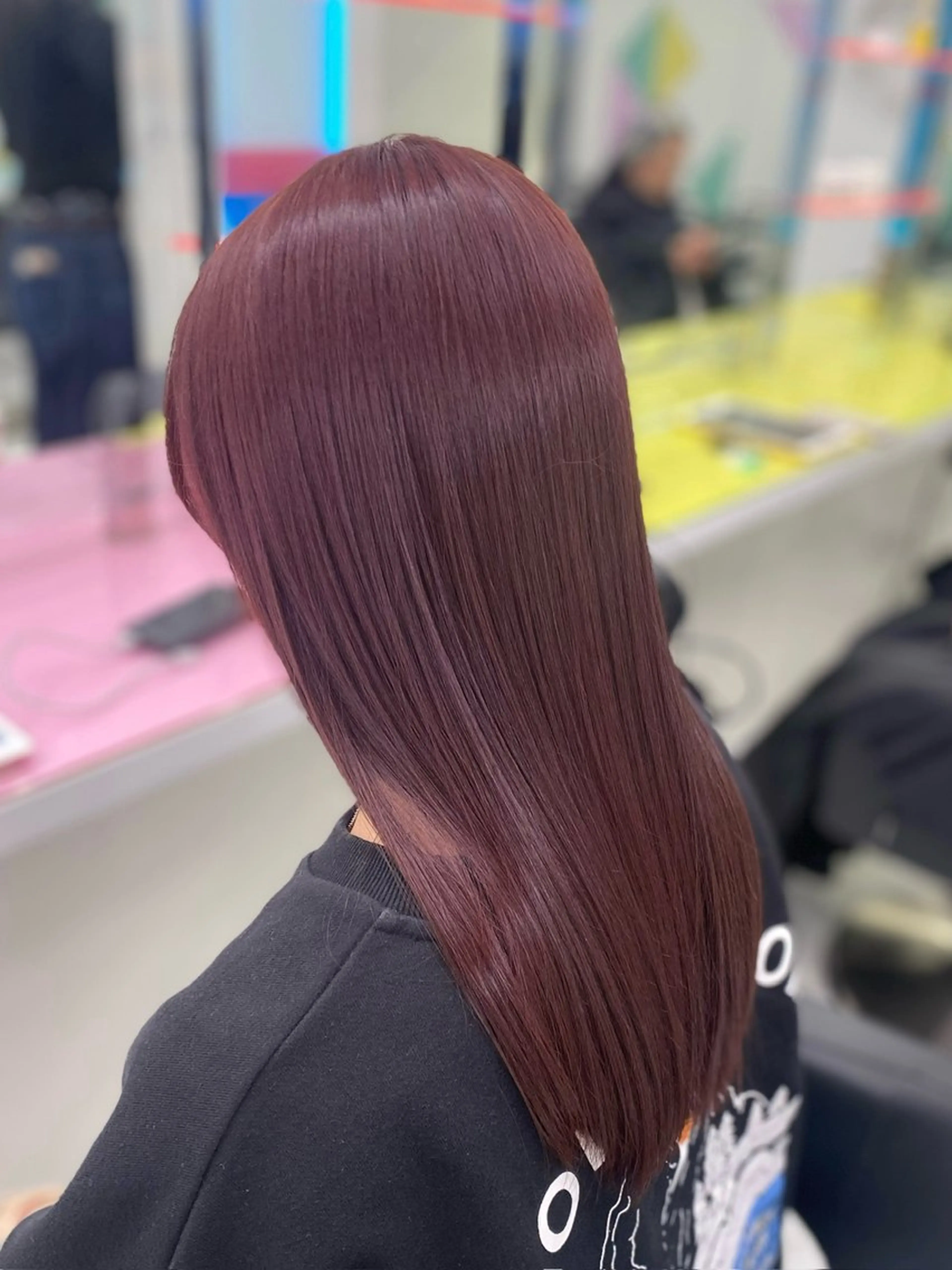 ロング カラー ヘアカラー トリートメント ガーリー♡女の子っぽ ヘア♡ピンクカラー♡のヘアスタイル