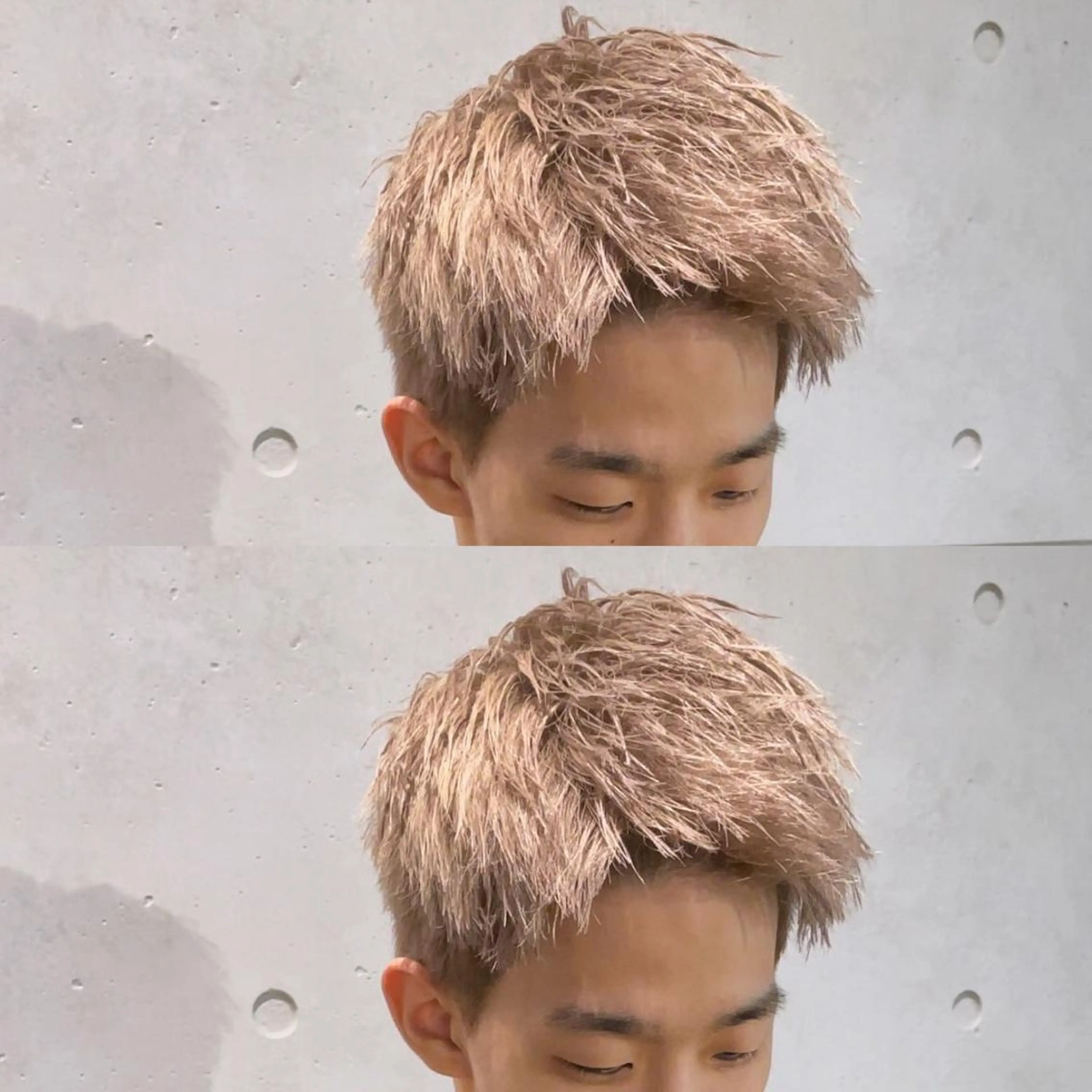 ショート カラー メンズ ベージュカラー カット ヘアカラー メンズヘア特化 崎田 成人のヘアスタイル