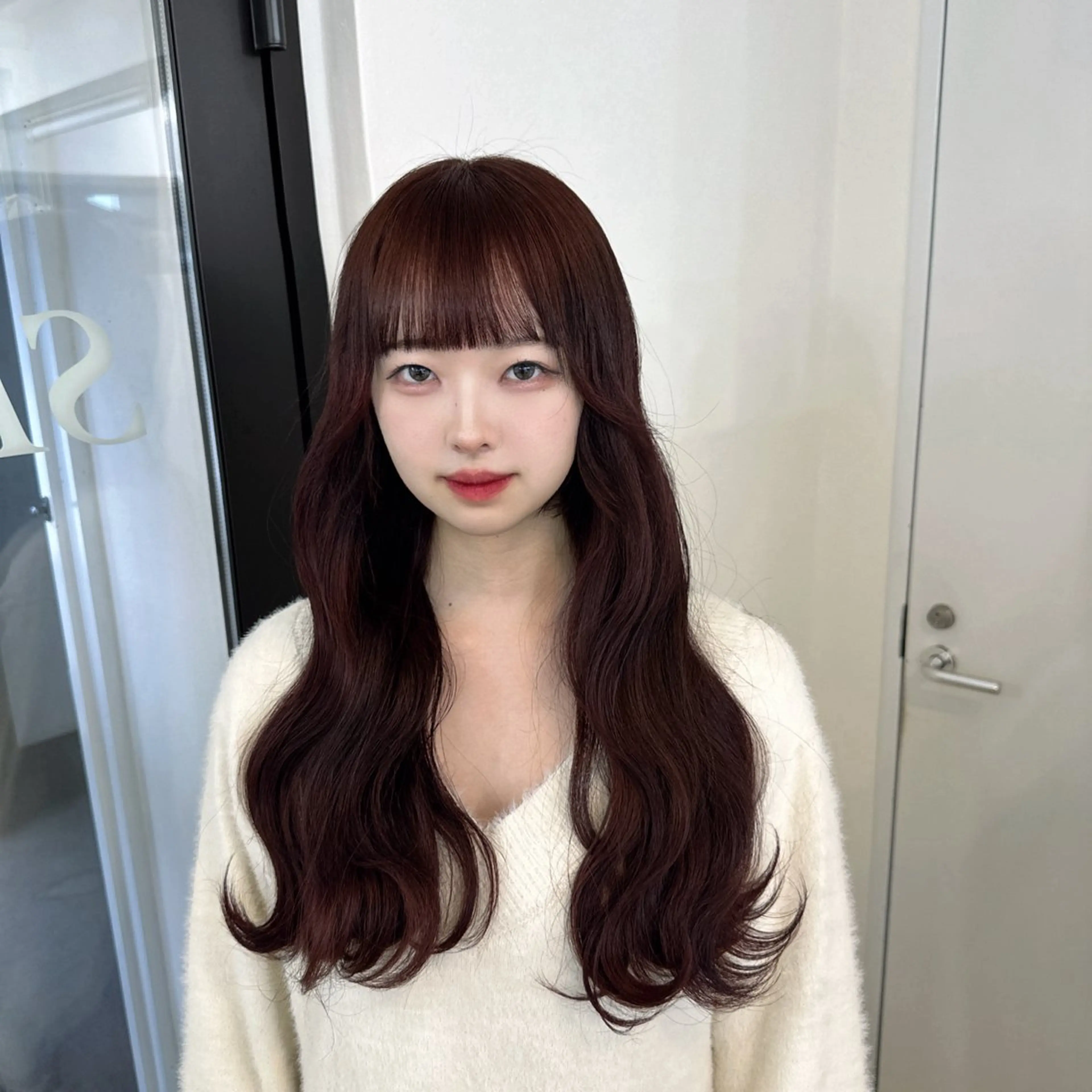 ロング カラー シールエクステ カシス デザインカラー ハイトーンカラー インナーカラー ハイトーン/エクステ 韓国風/y2kカイラのヘアスタイル