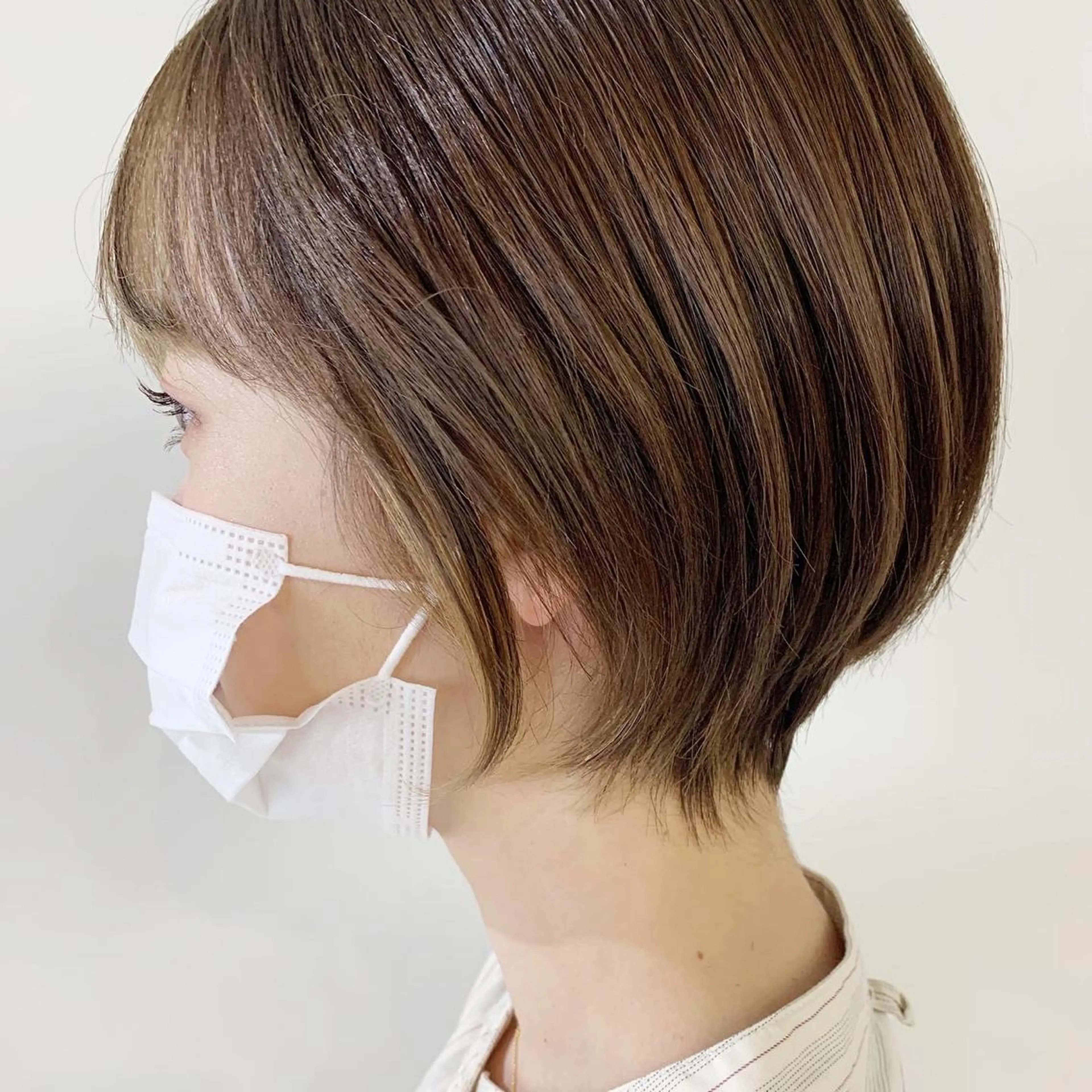 ショート カラー ショートボブ ハイライトカラー インナーカラー ボブ ハイライト カット ヘアカラー トリートメント ボブ/大人ヘア k-two濱田のヘアスタイル