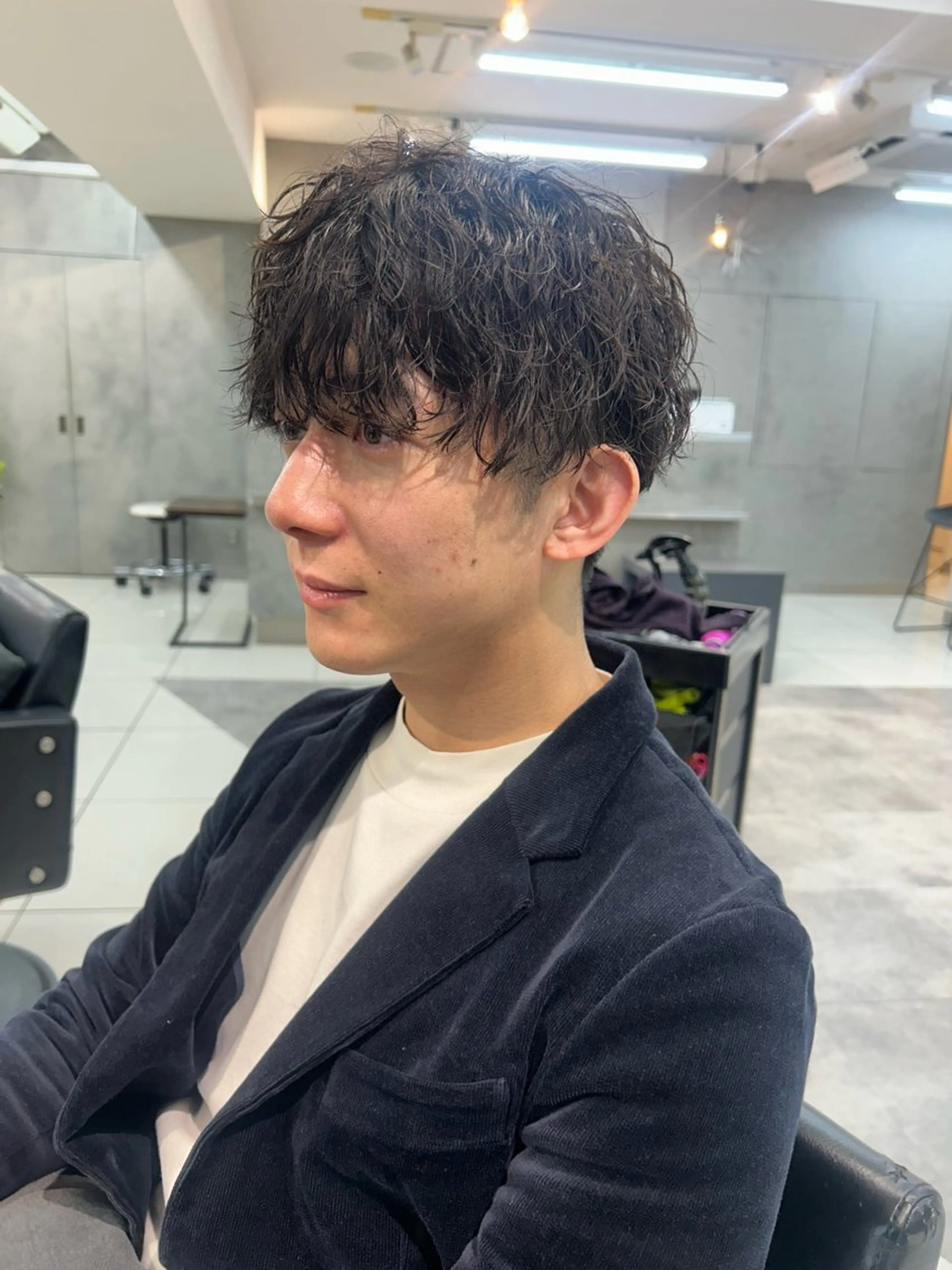 ミディアム カット パーマ ナチュラル×色気パ ーマ 渋谷/マナミのヘアスタイル