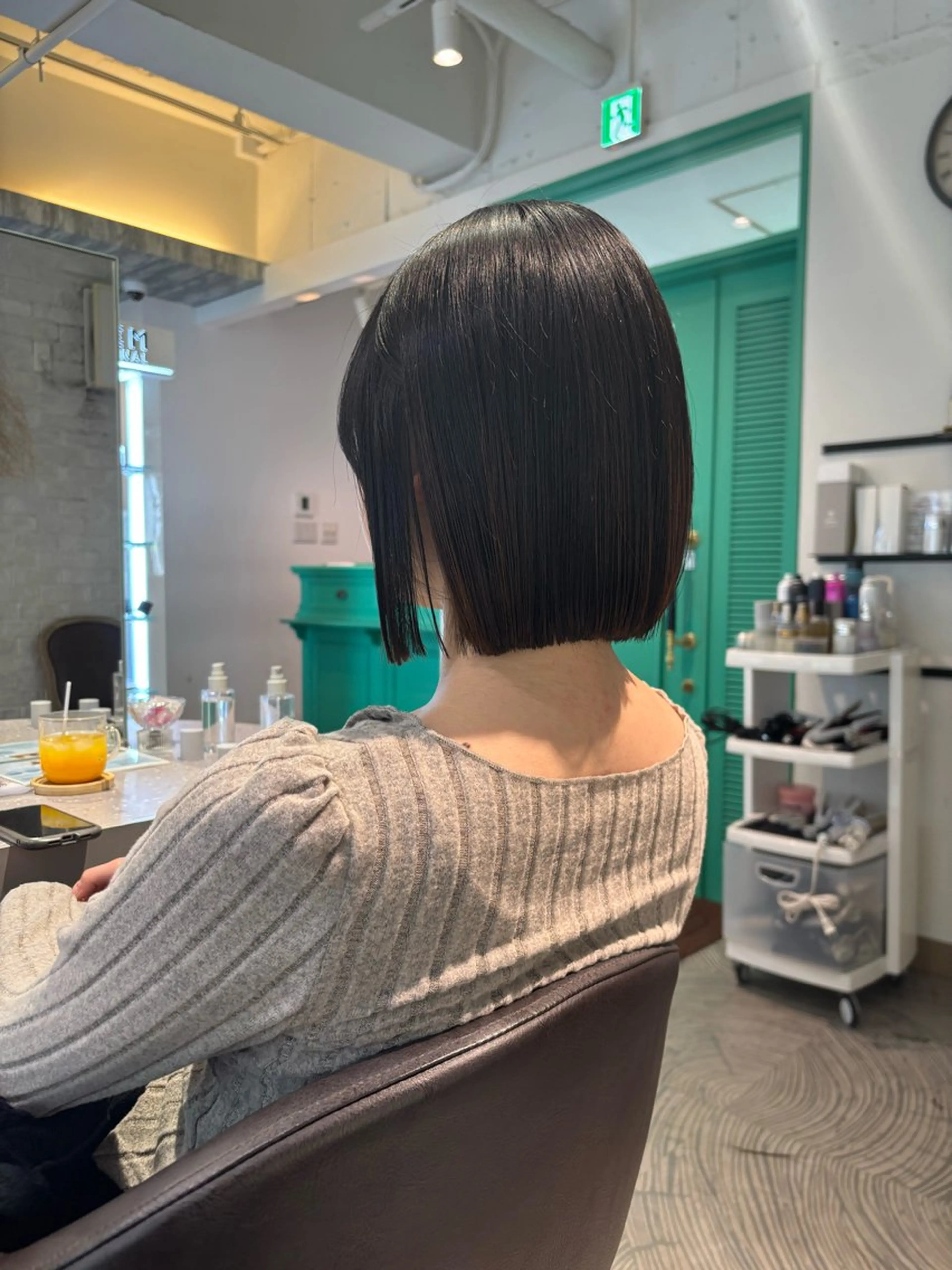 ショート 切りっぱなしボブ ボブ カット ボブぷる艶🌈 艶髪矯正✨遠藤龍雅のヘアスタイル