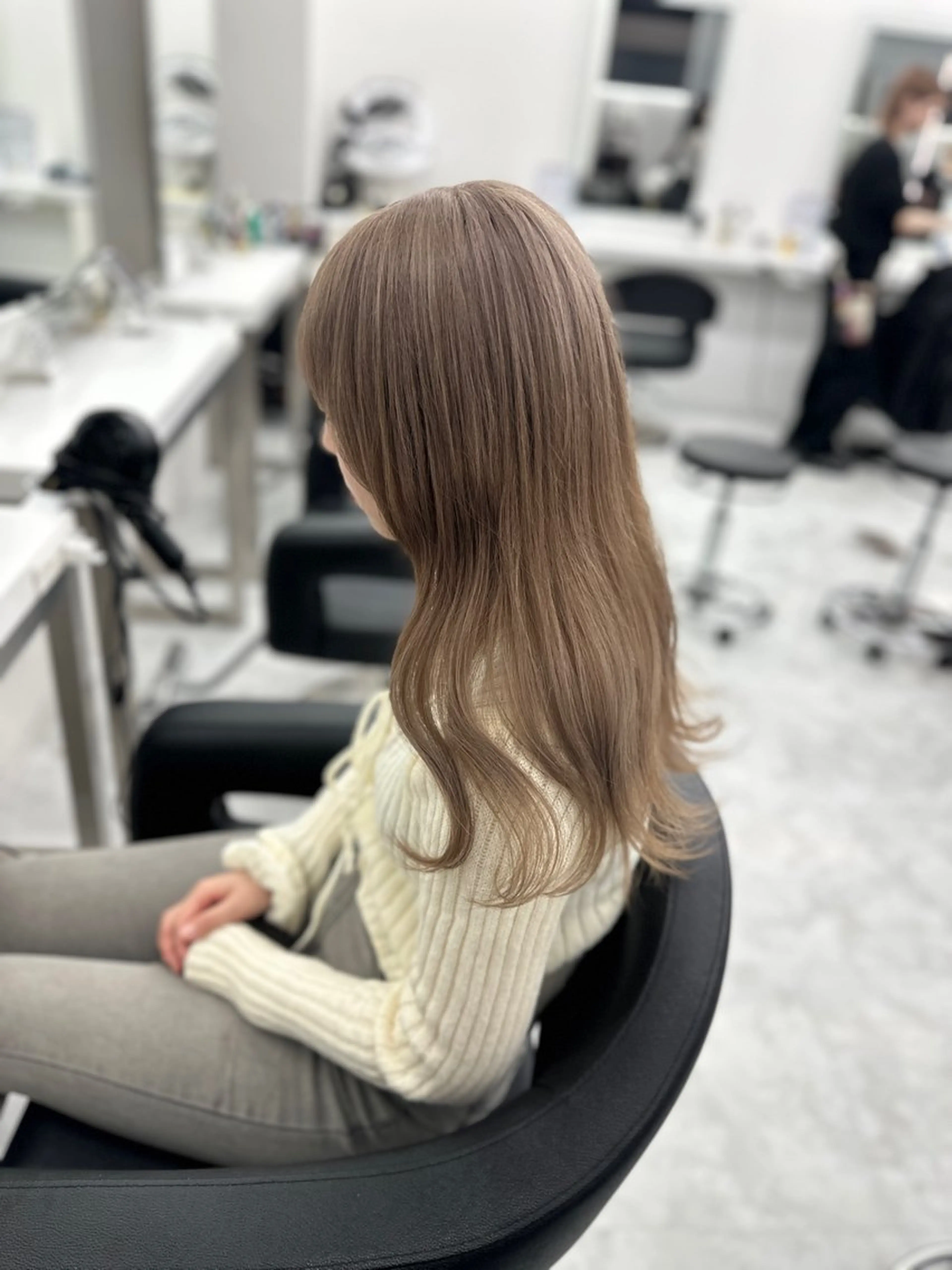 ロング カラー パーマ ヘアアレンジ メンズ キッズ ♥️韓国ヘア レイヤー♥️ゆりのヘアスタイル