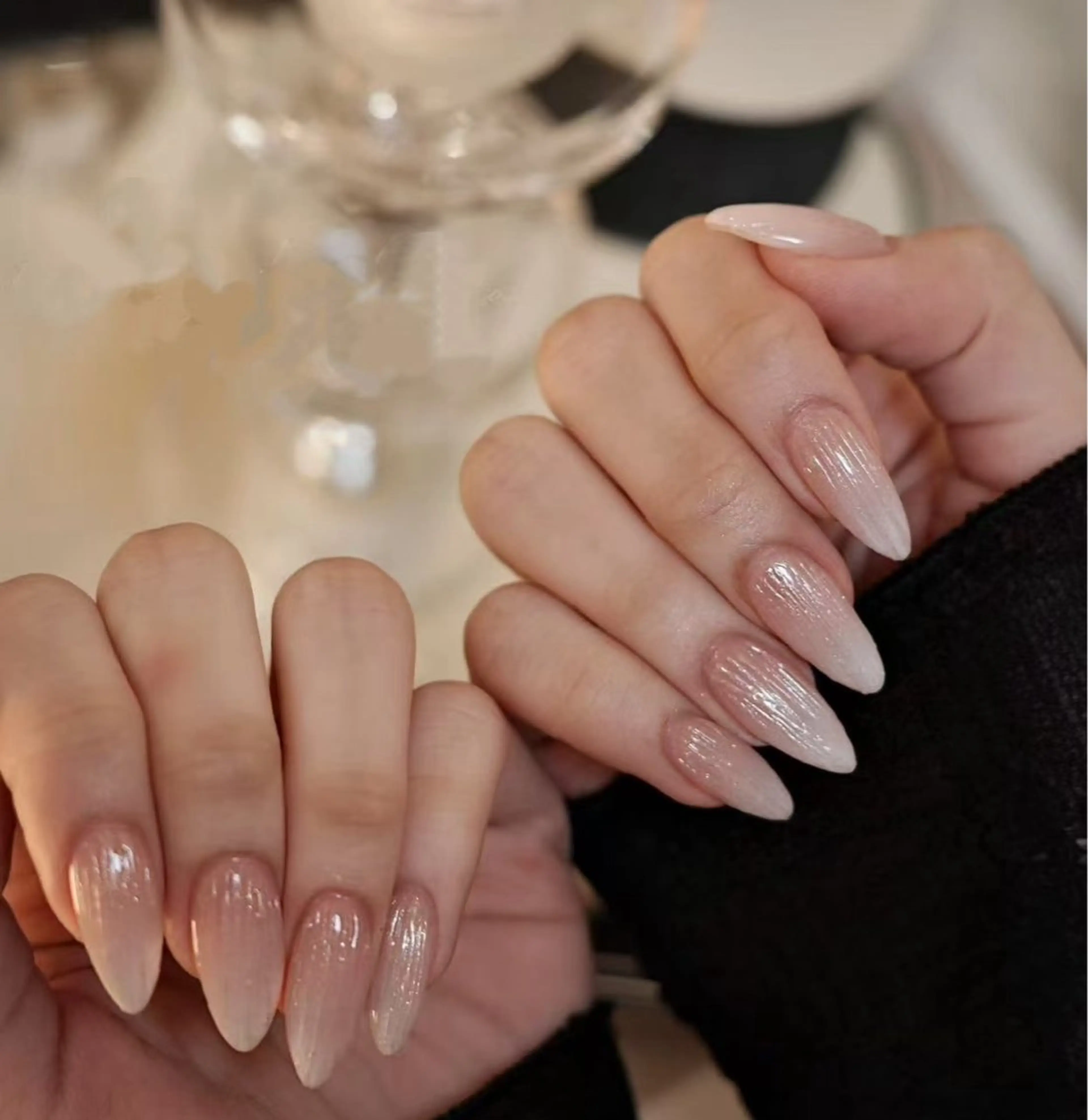 ネイル オーロラネイル フラワーネイル フットネイル フレンチネイル ジェルネイル ハンドネイル BabyYouMi nailのネイルデザイン