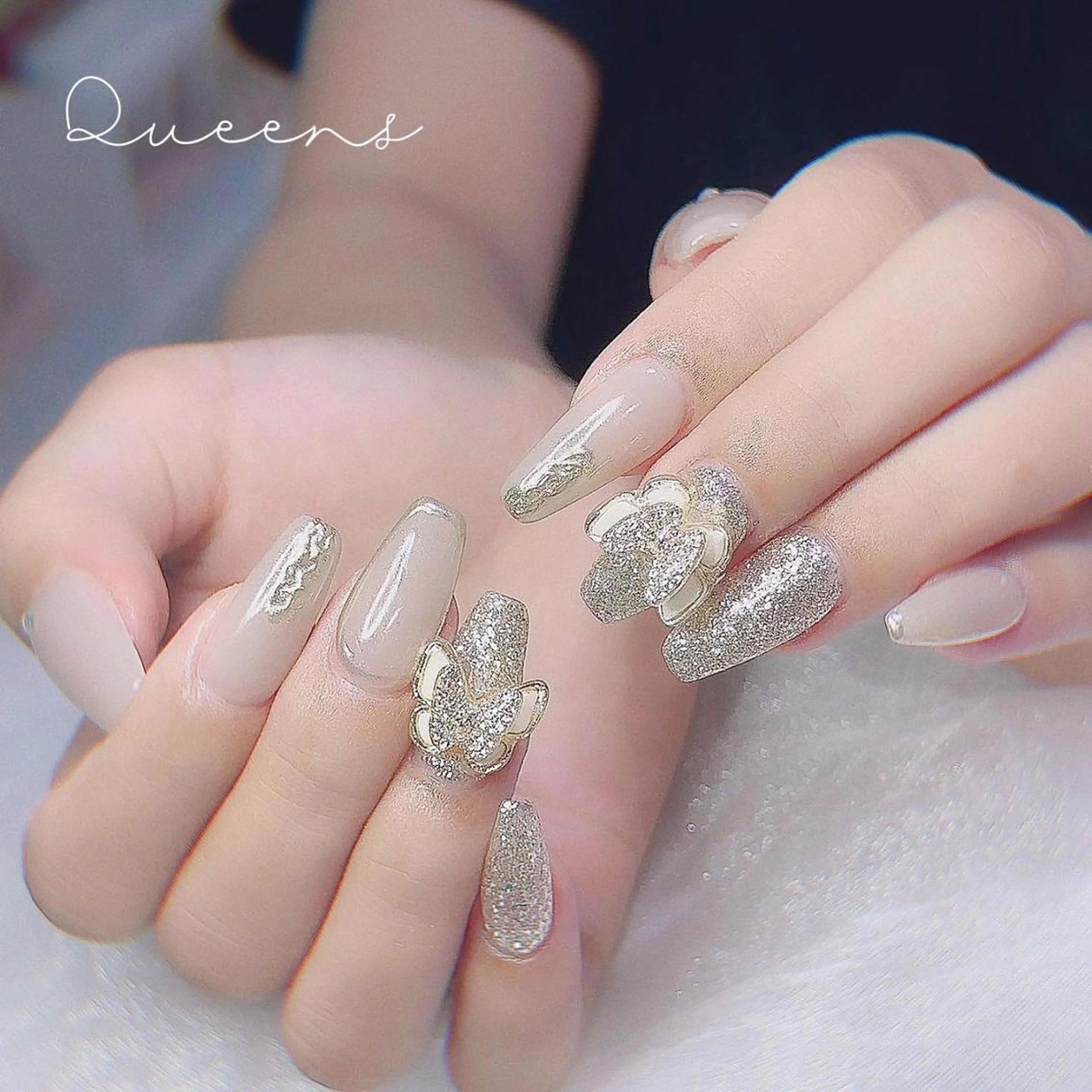 ネイル 🎀kira 長さだし💗モチ最高のネイルデザイン