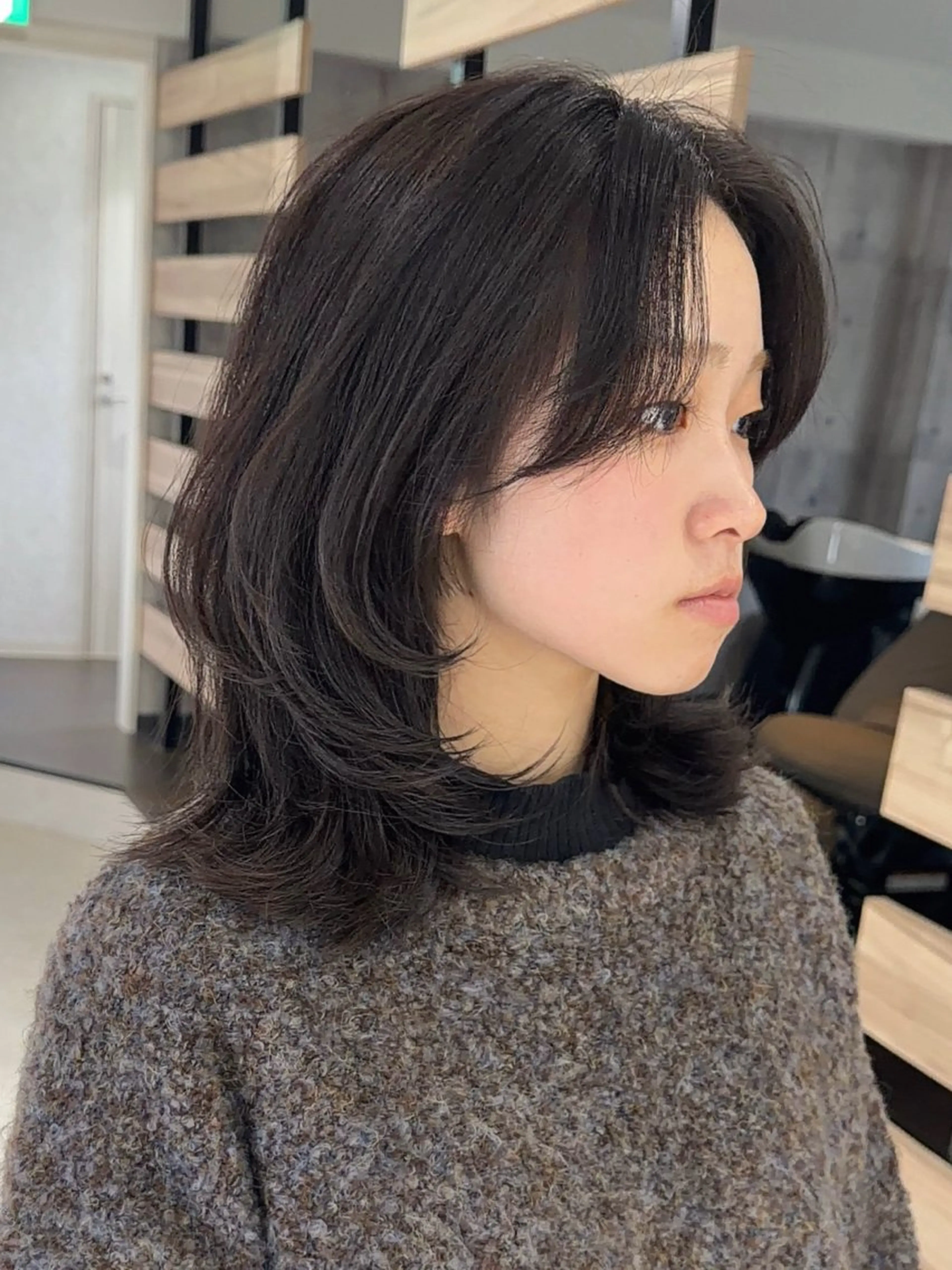 ミディアム ミディアムレイヤー レイヤーカット カット イメチェンレイヤー/ 縮毛矯正/菅野恭平のヘアスタイル