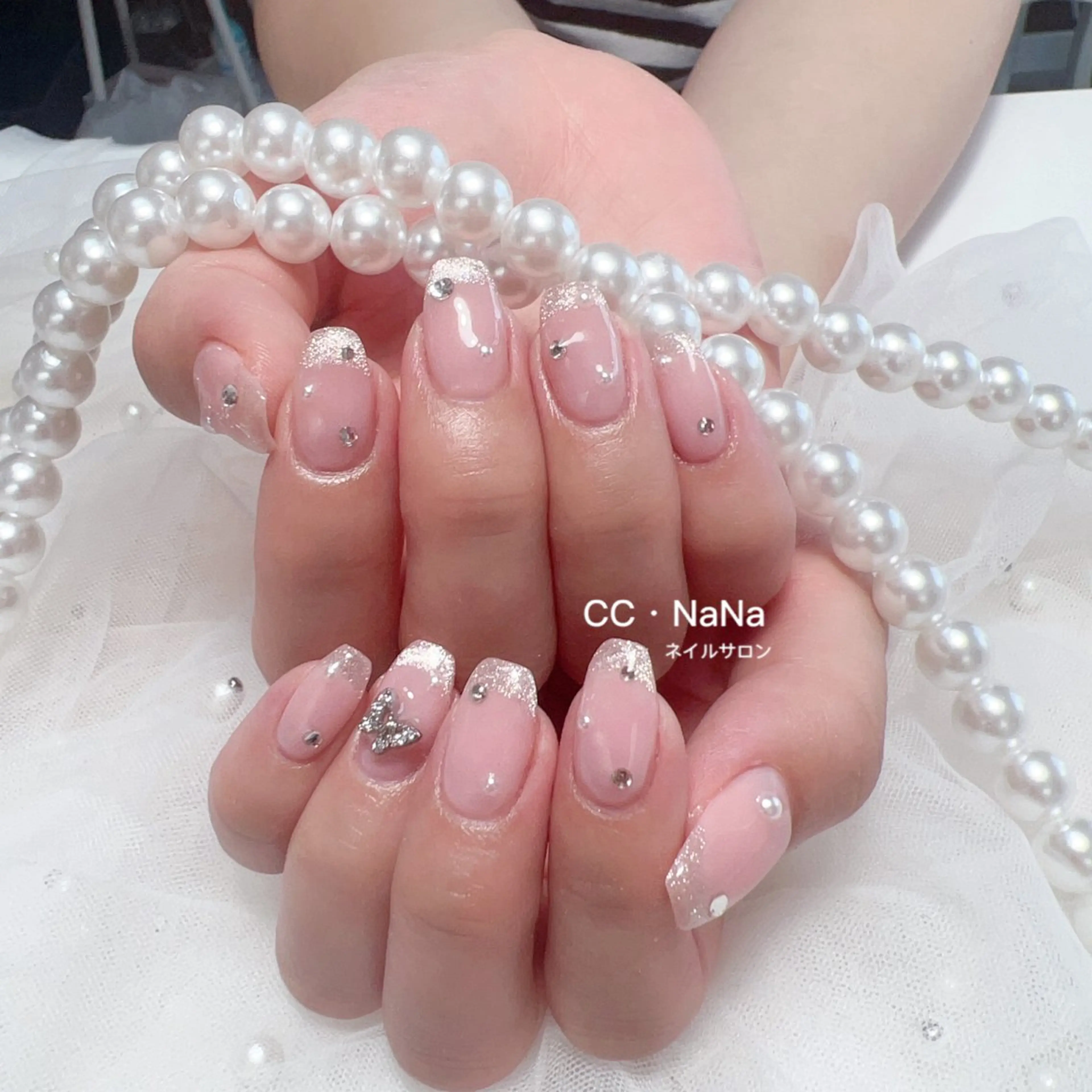ネイル 持ち込み ハンドネイル 💎CC・NaNa 韓国風ネイル🌙Cのネイルデザイン