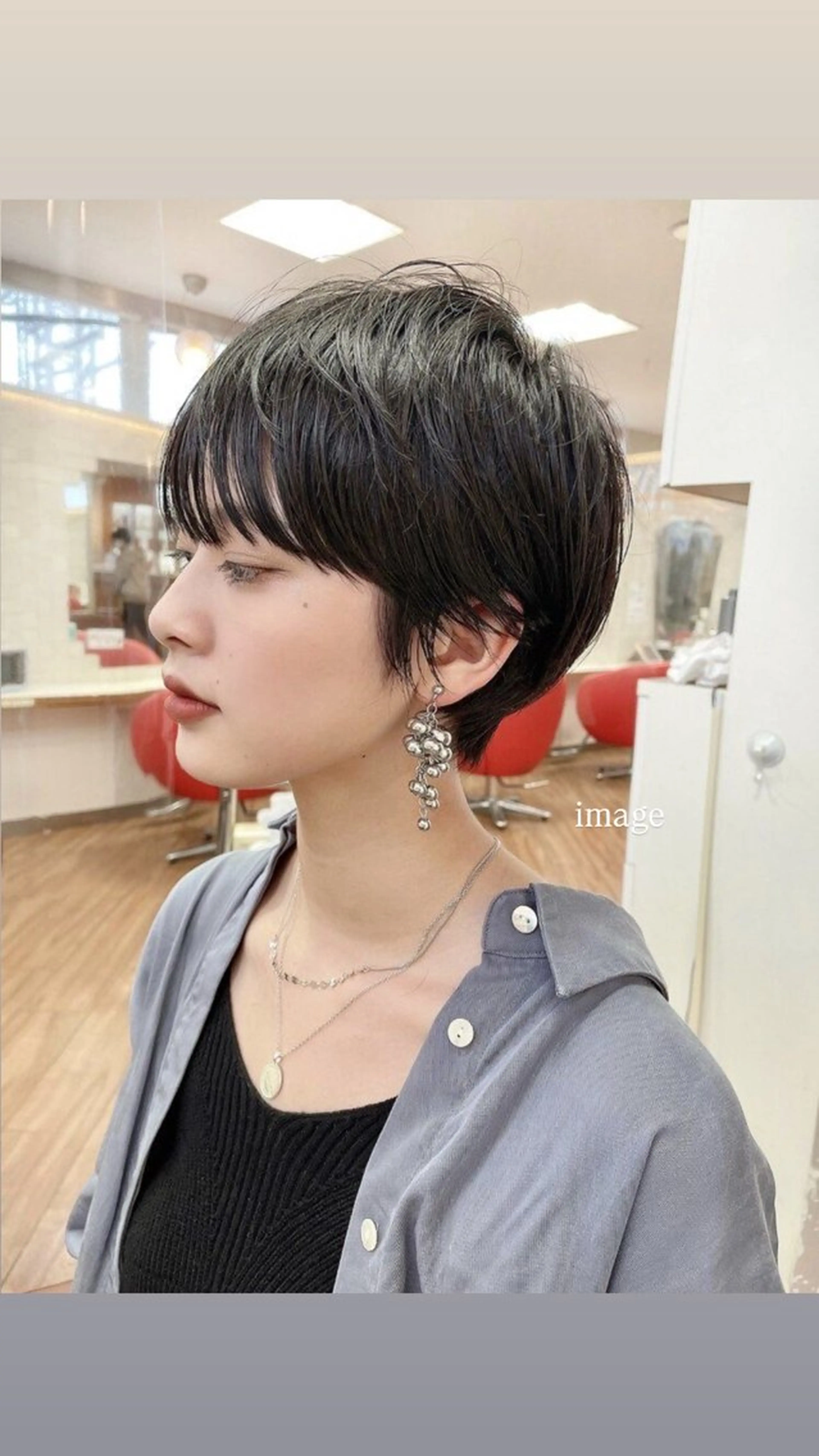 骨格似合わせ💫ショートカット🩵の写真