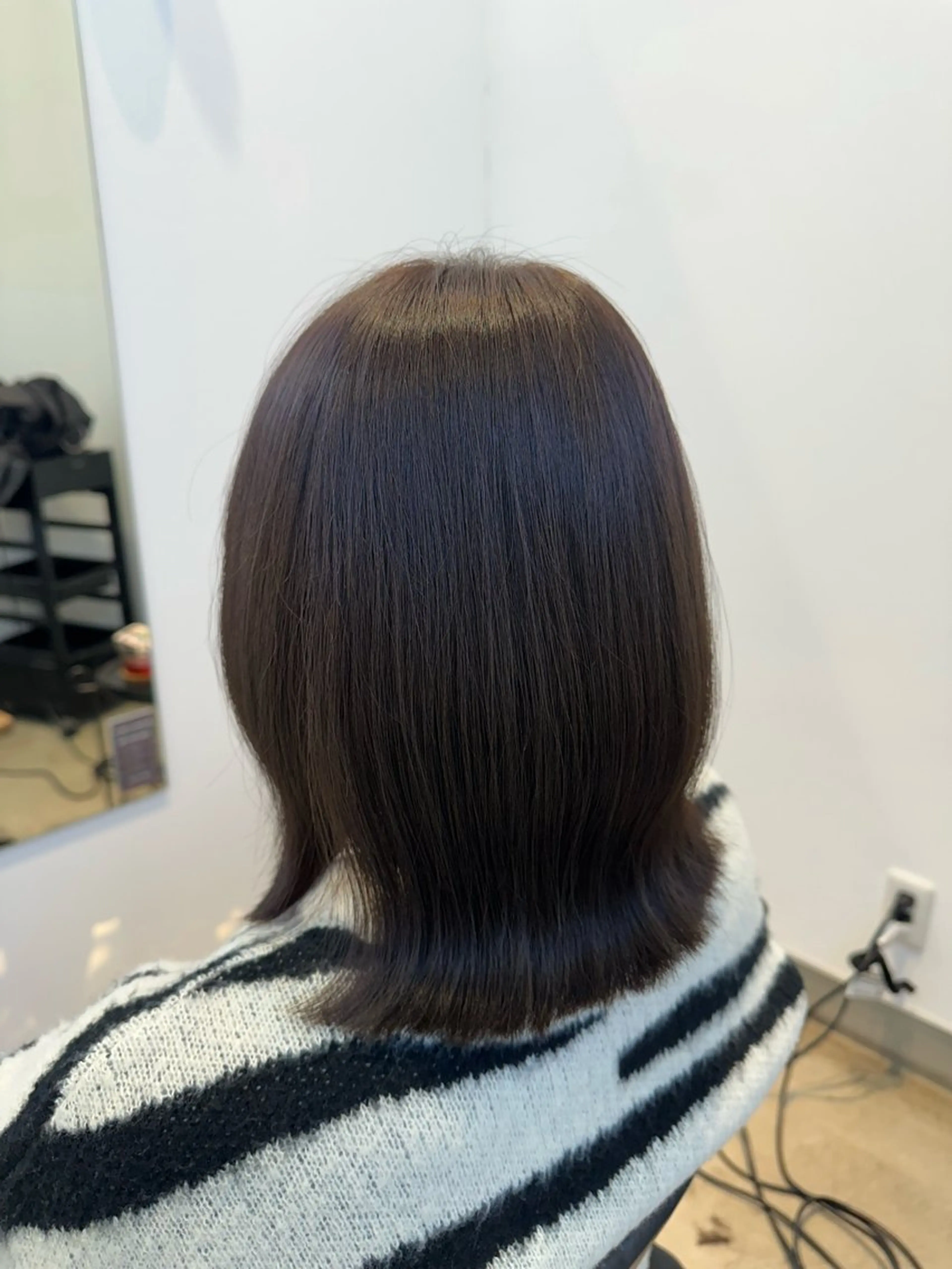 ミディアム カラー ブラウンカラー カット ヘアカラー トリートメント 茂木 理紗のヘアスタイル