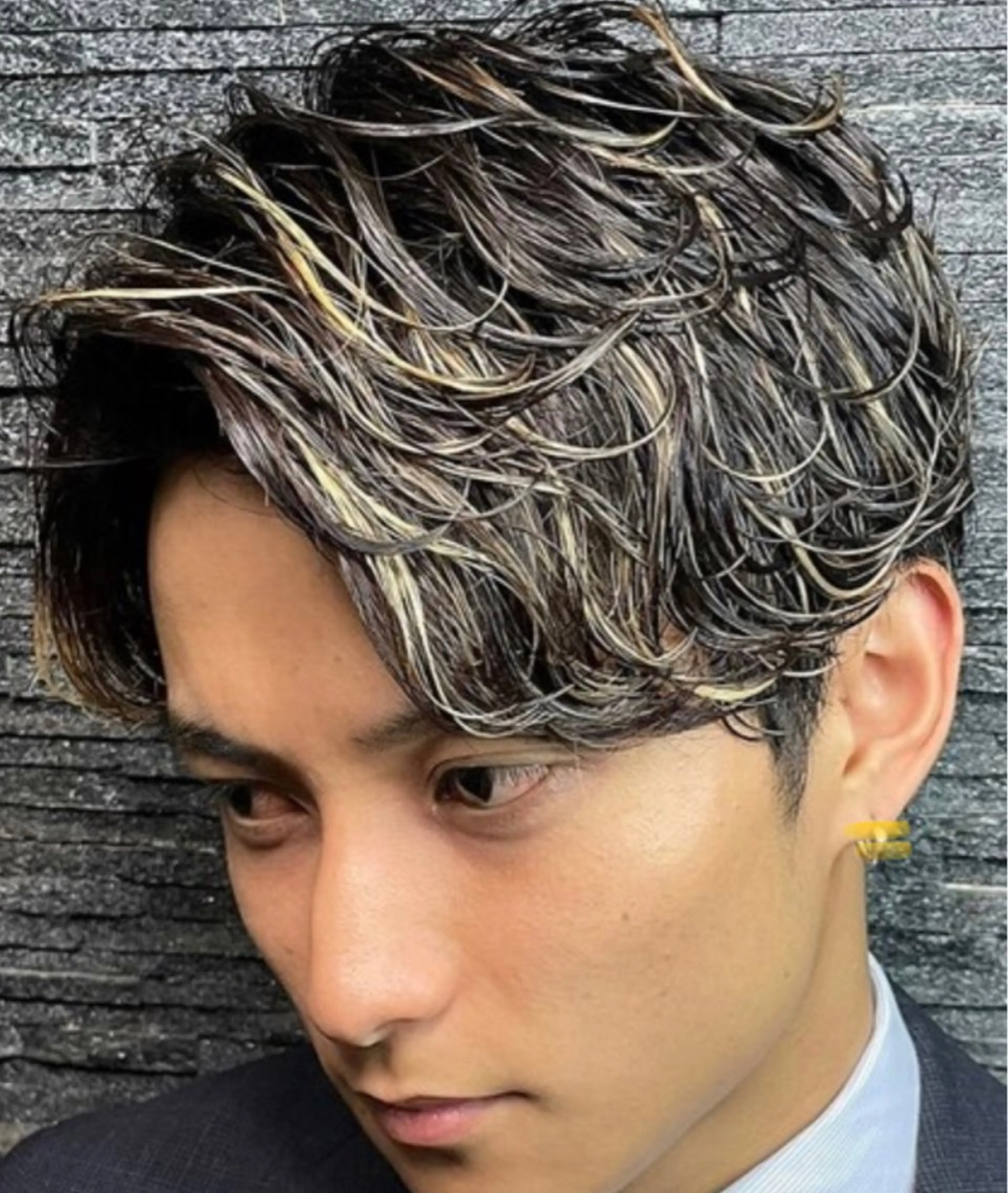 カラー メンズ メンズハイライト ハイライトカラー ヘアカラー トリートメント ヘアカラー専門店華Hanaプロカラー所属・華Hanaプロカラー ヘアカラー専門店のヘアスタイル