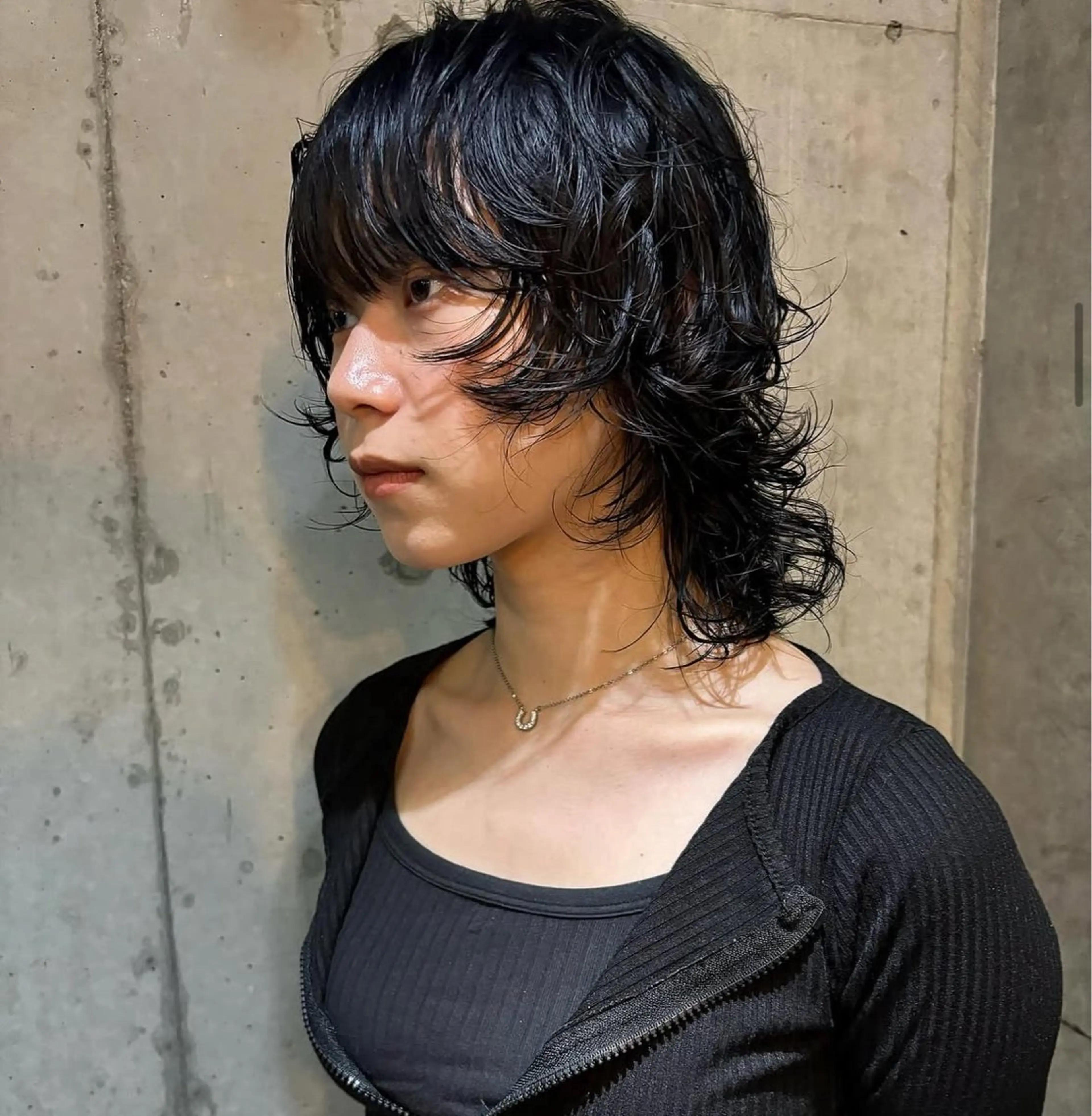 ミディアム カラー パーマ ヘアアレンジ メンズ キッズ カット パーマ デザインパーマ メンズカット 郁美のヘアスタイル