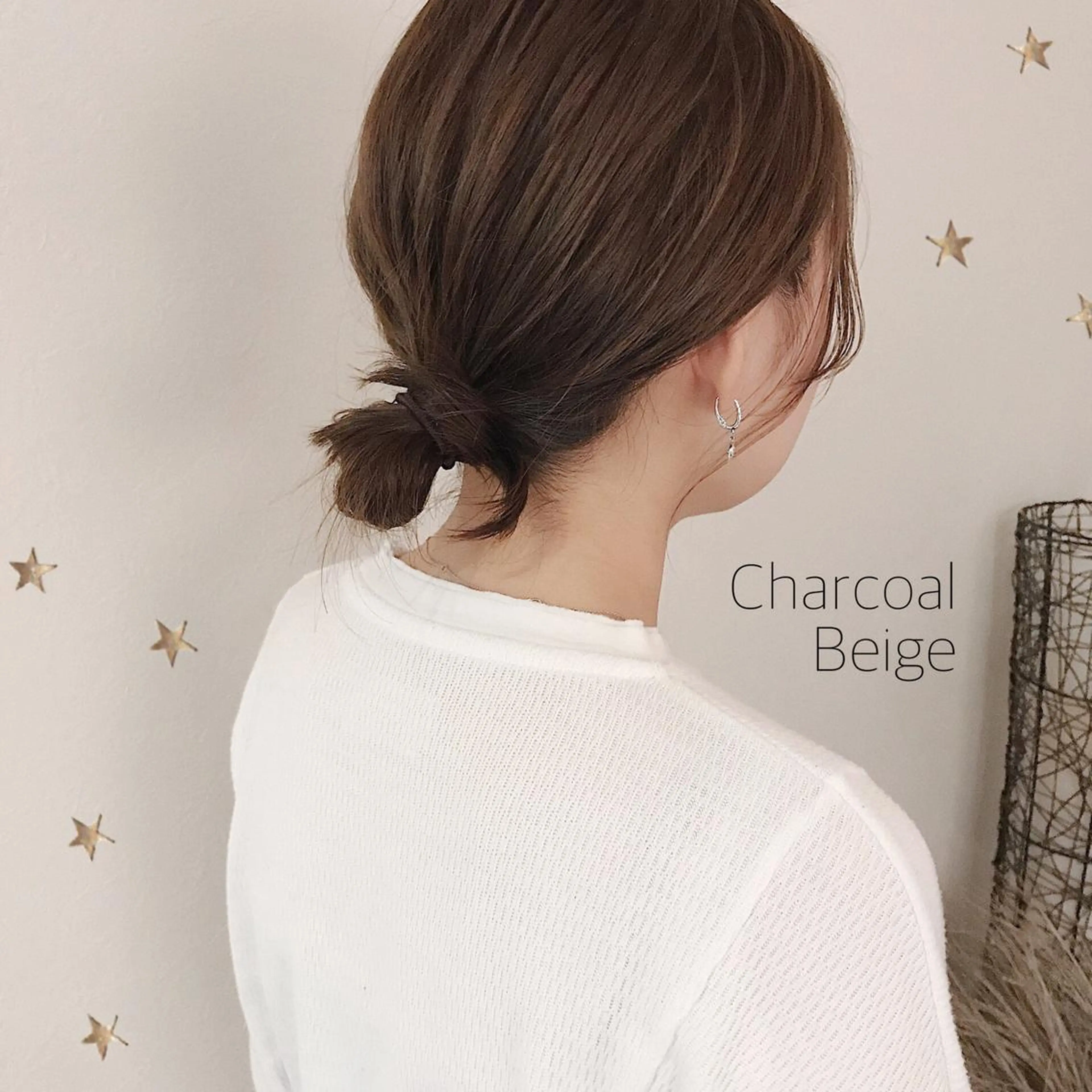 ミディアム カラー カット ヘアカラー 市川 千夏のヘアスタイル