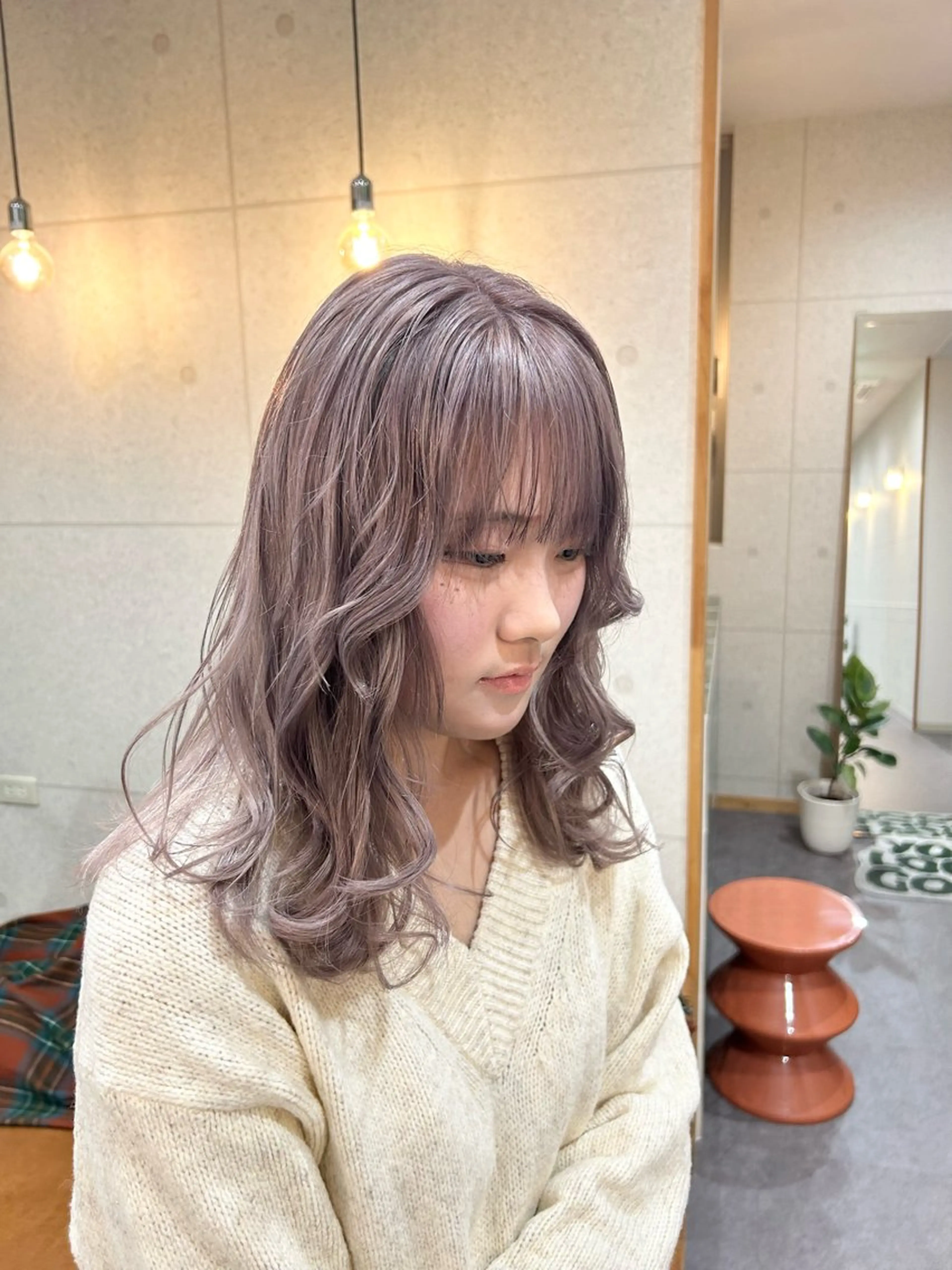 ミディアム lucia RYOのヘアスタイル