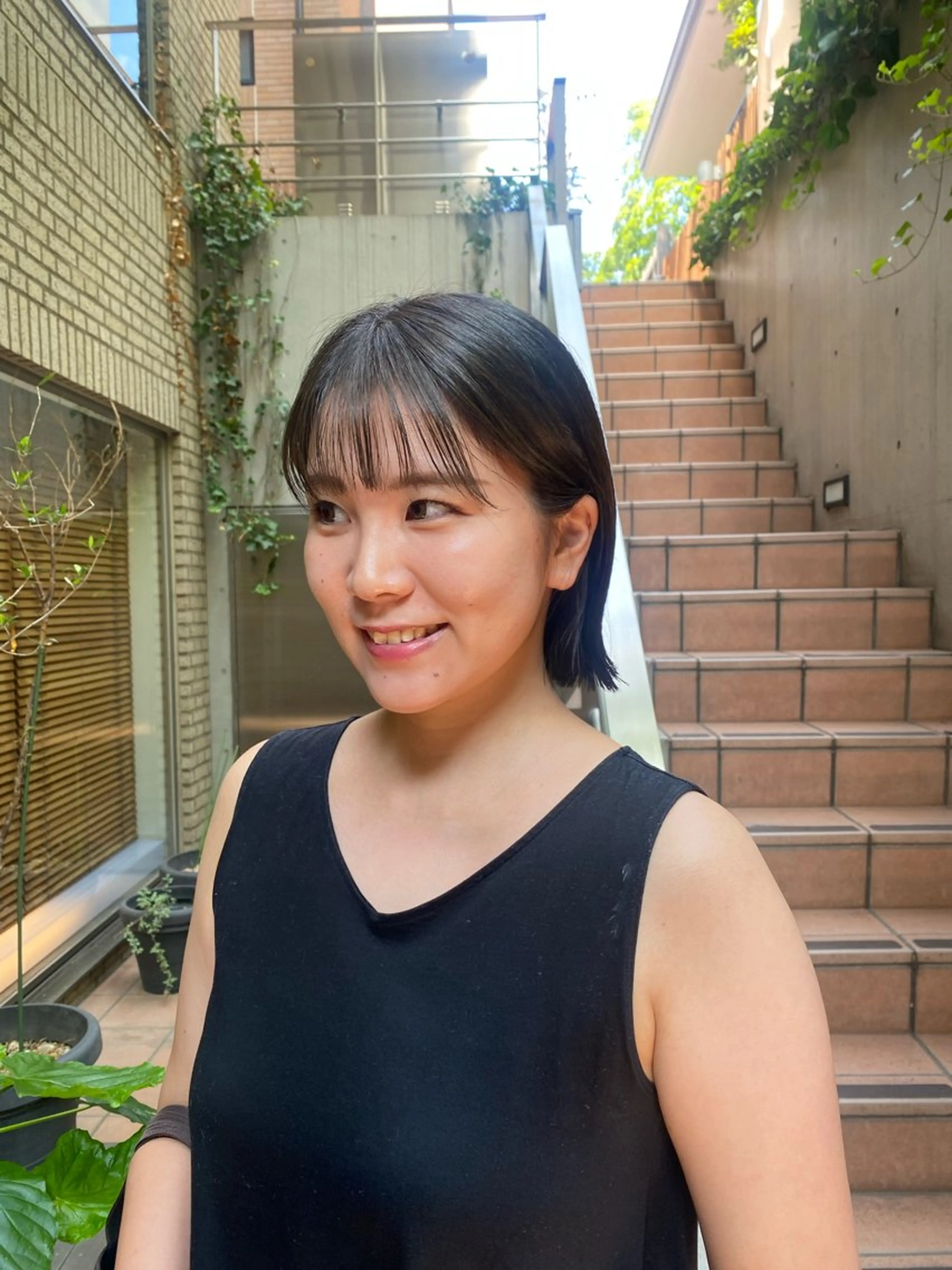 ショート カット ヘアカラー トリートメント 大人可愛い♡コテ巻き パーマ🌼杉田 萌恵のヘアスタイル