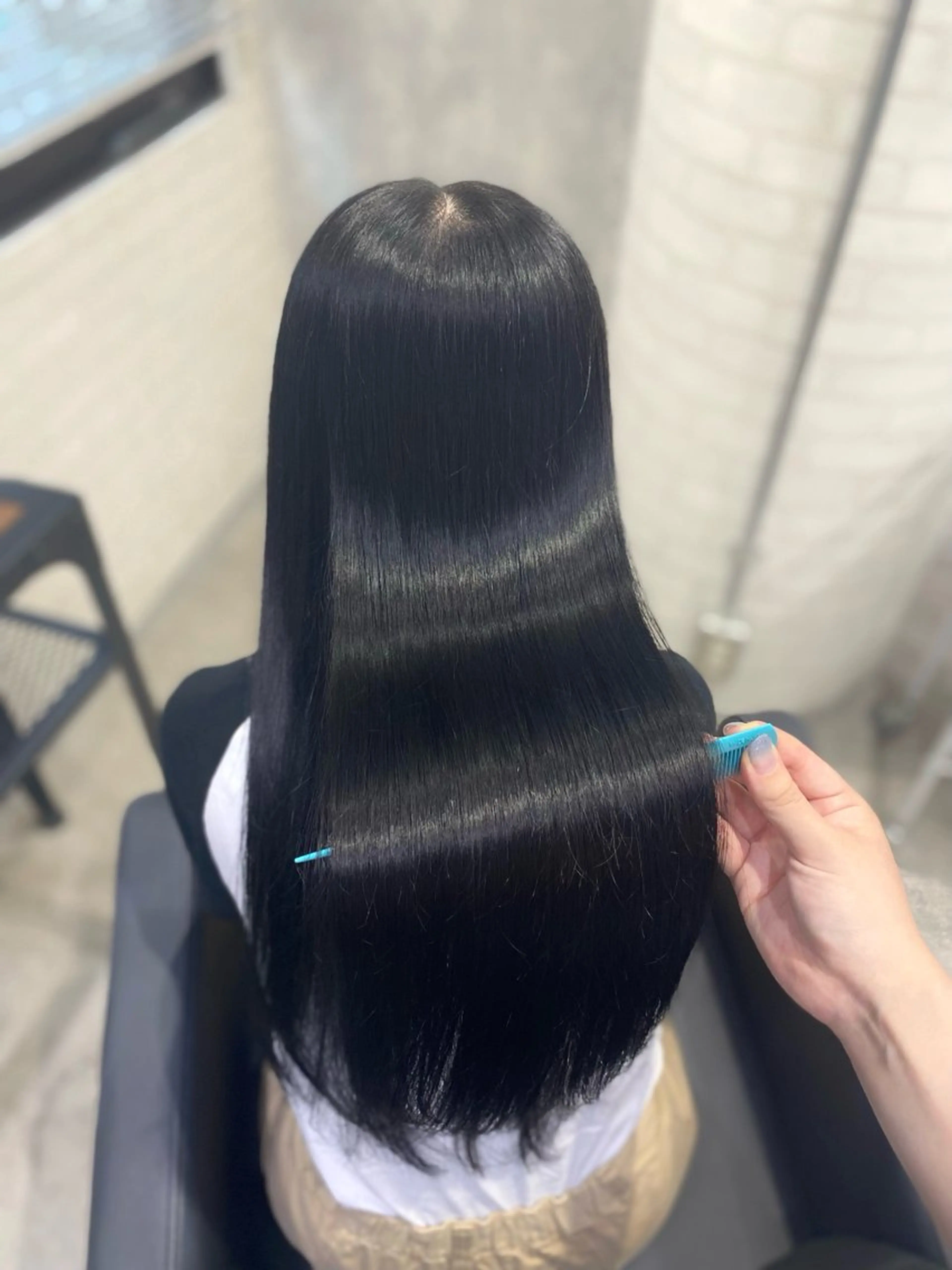 ロング カラー カット ヘアカラー トリートメント shiori/透明感 /顔周り/髪質改善のヘアスタイル