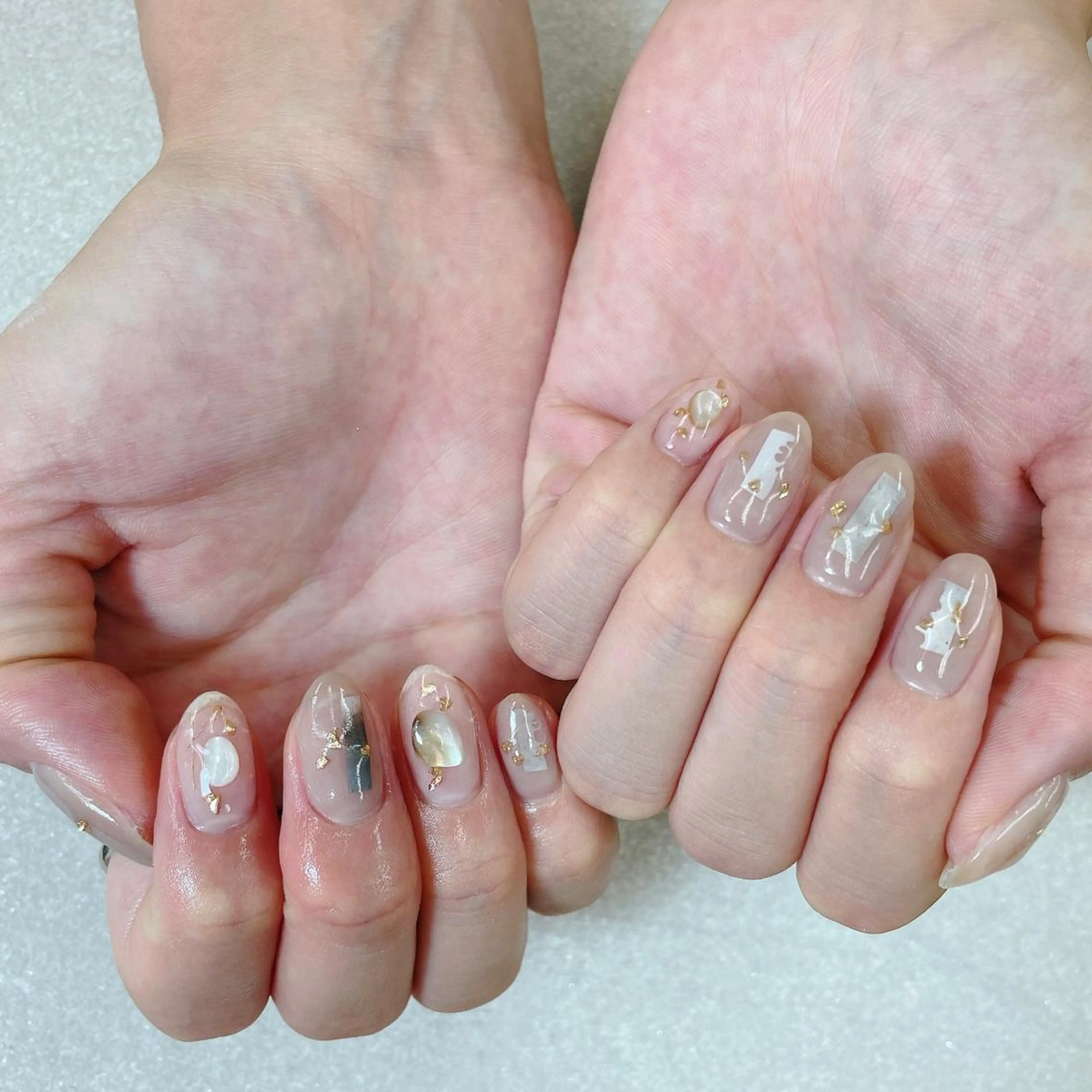 ネイル アートネイル キラキラネイル ワンホンネイル ハンドネイル A85G ayakoのネイルデザイン