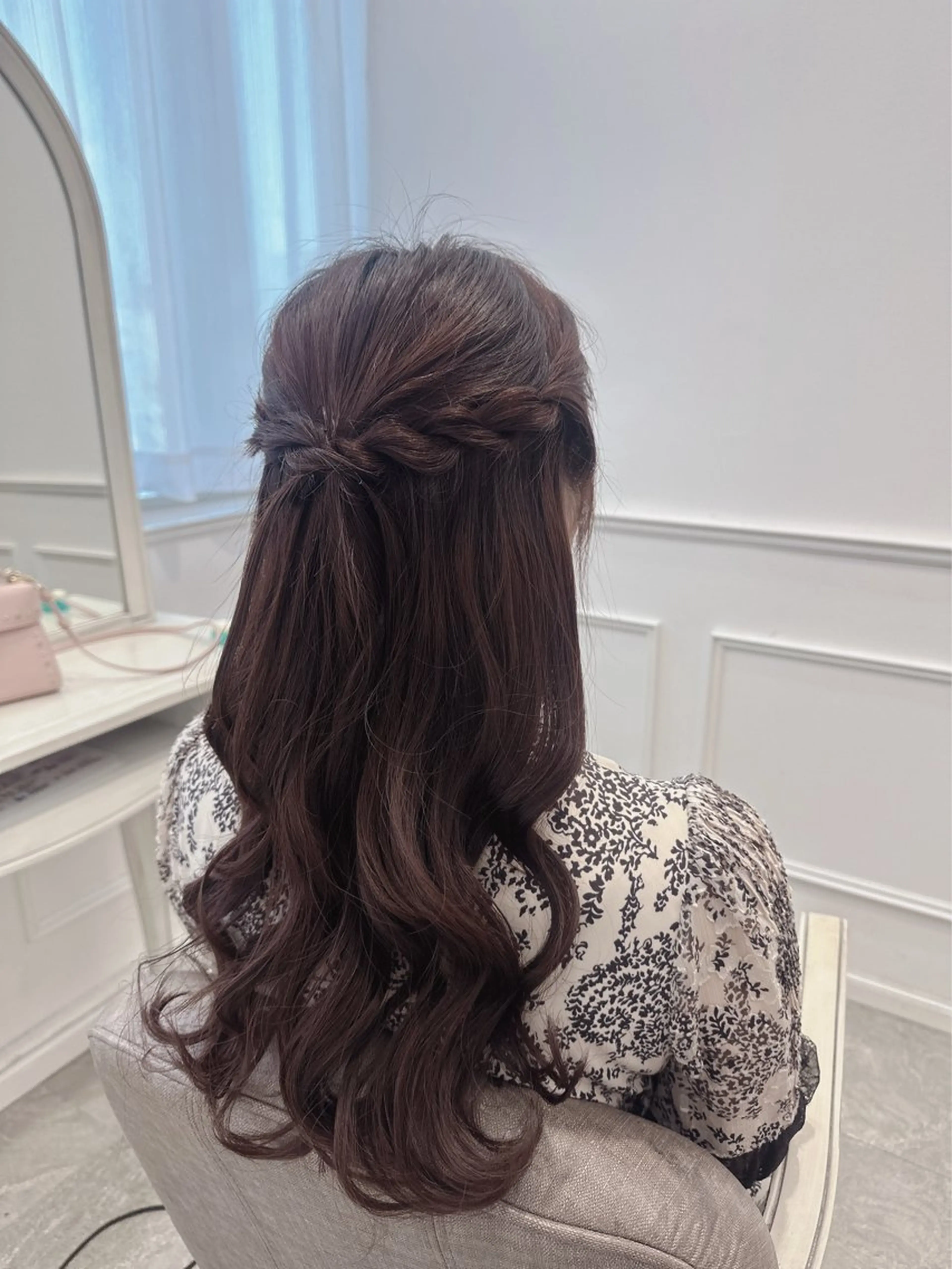 ヘアアレンジ ハーフアップ 中井 瑞月のヘアスタイル