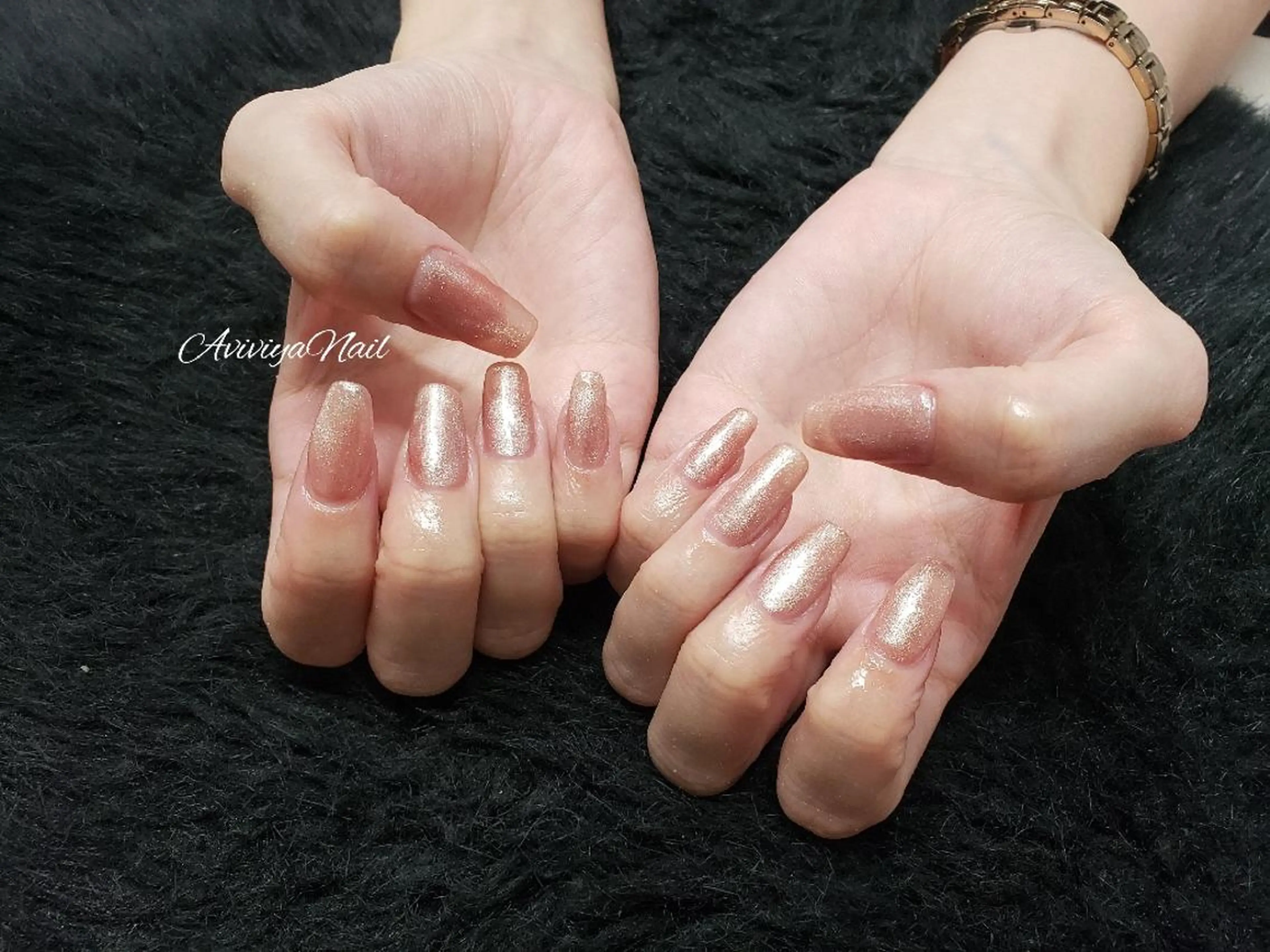 ネイル マグネットネイル マグネットワンカラー ワンカラーネイル kubo ayaのネイルデザイン