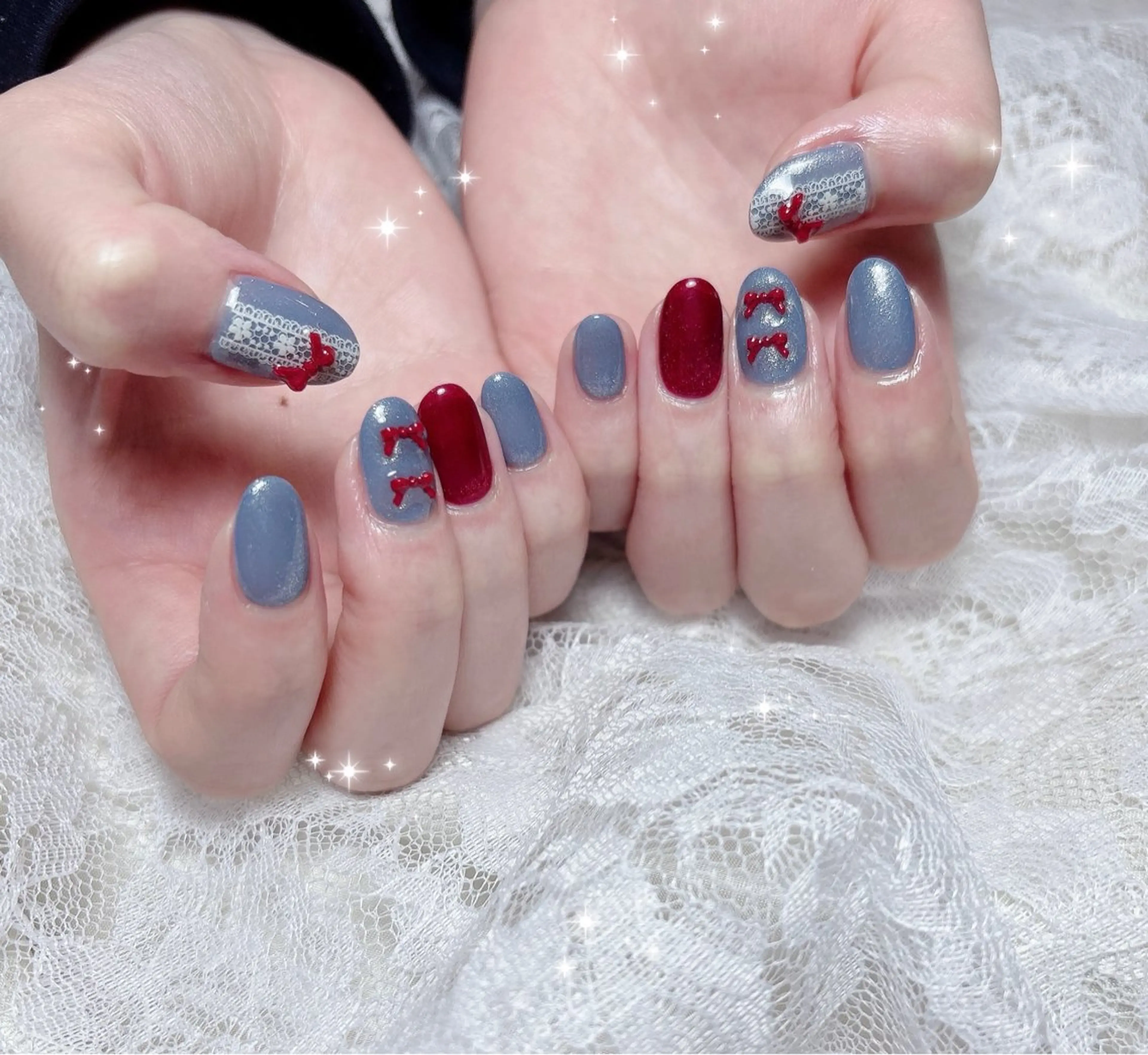 ネイル マグネットネイル ハンドネイル FLARE NAIL フレアネイルのネイルデザイン