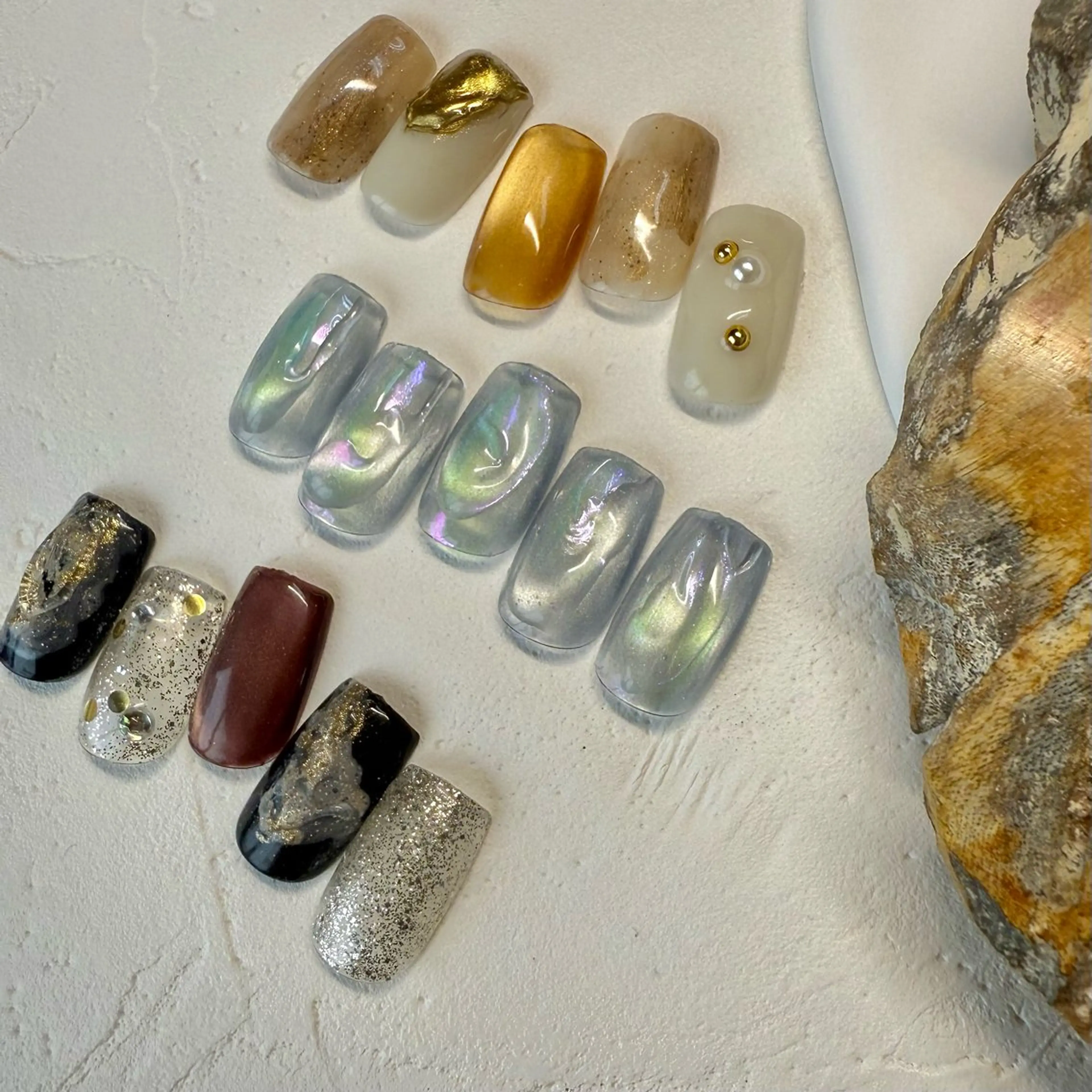 ネイル ハンドネイル mai♡マグネット/ ニュアンス/マツパのネイルデザイン