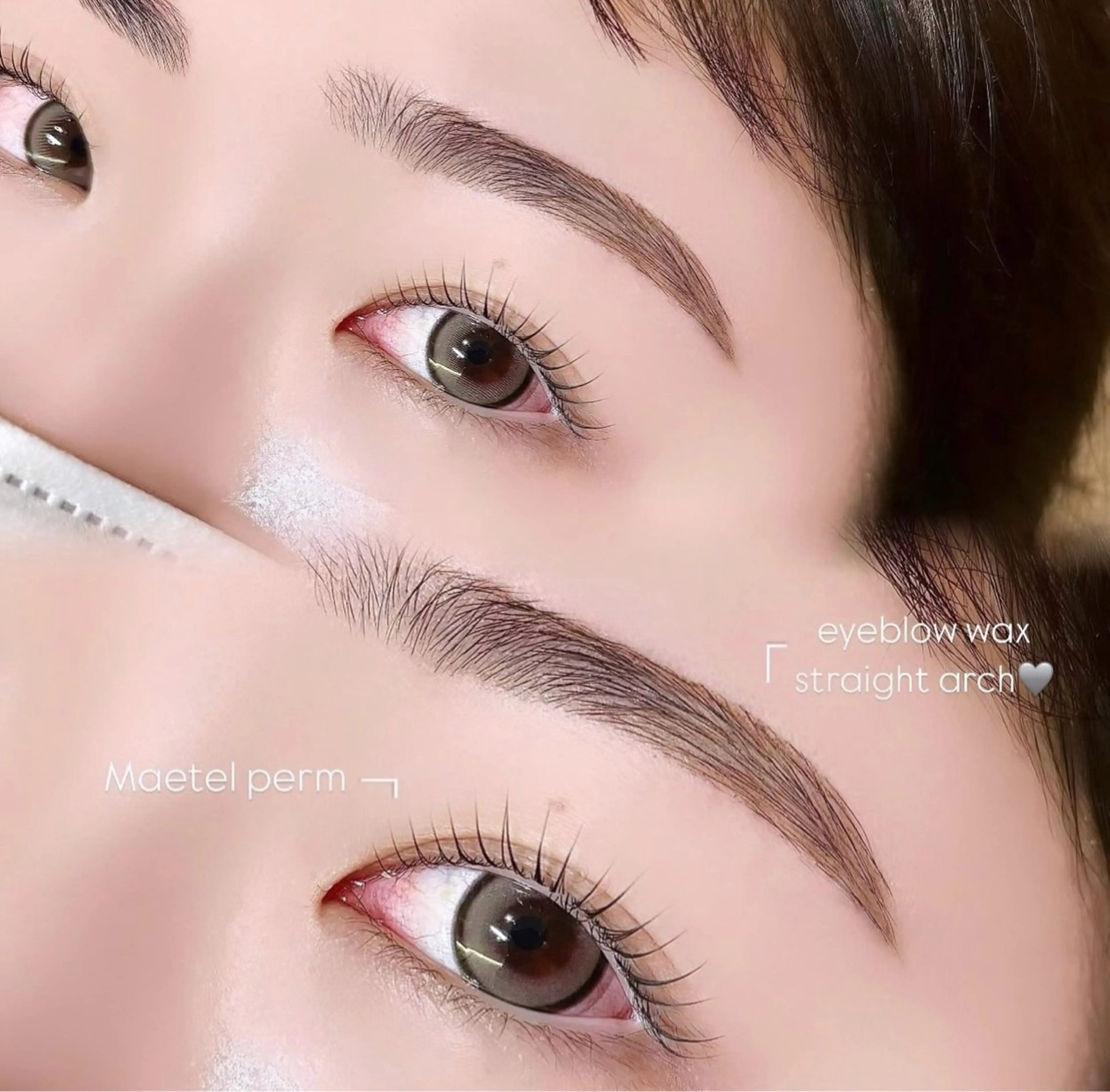 おすすめメニュー🎖️まつ毛パーマ(パリジェンヌ可)×アイブロウwax🎀の写真