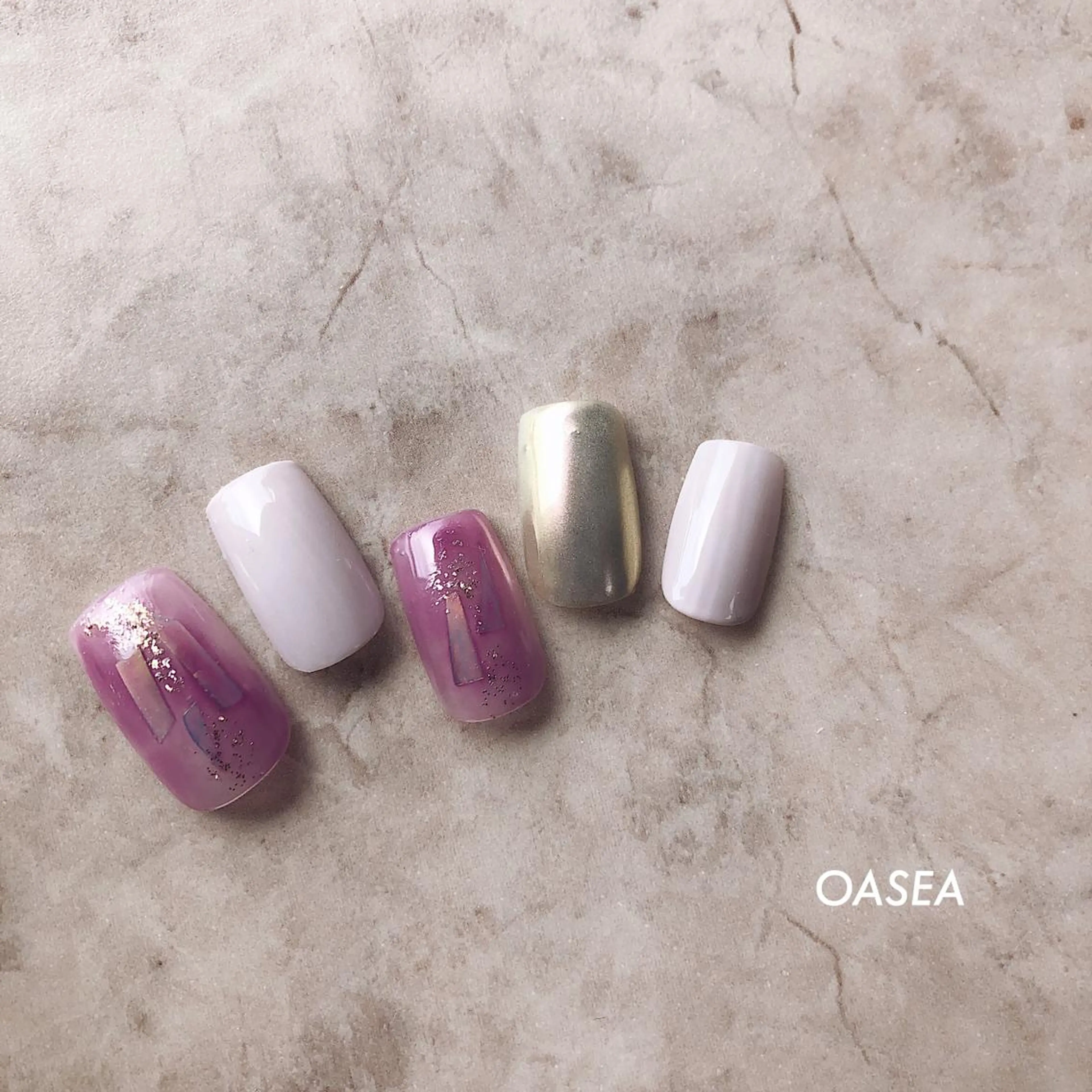 ネイル ハンドネイル 🌞💜 KAORI 🌴のネイルデザイン