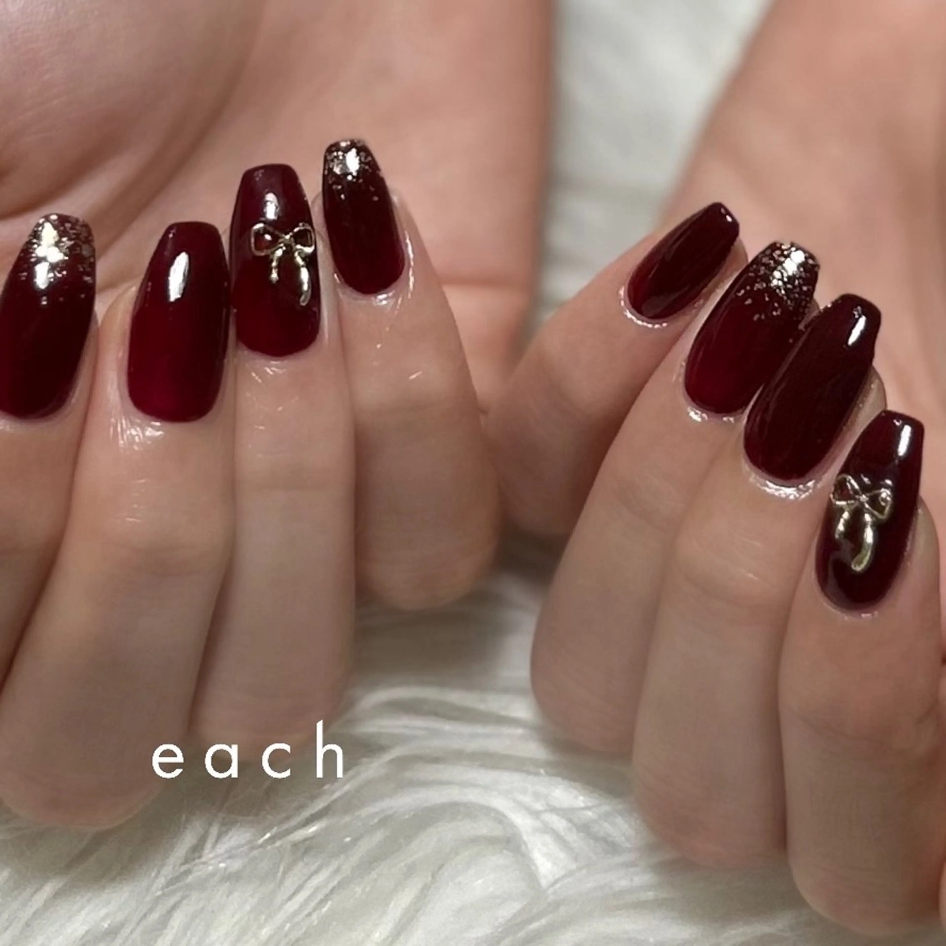 ネイル ボルドー filon nail所属・filon nail kanako🕊のネイルデザイン